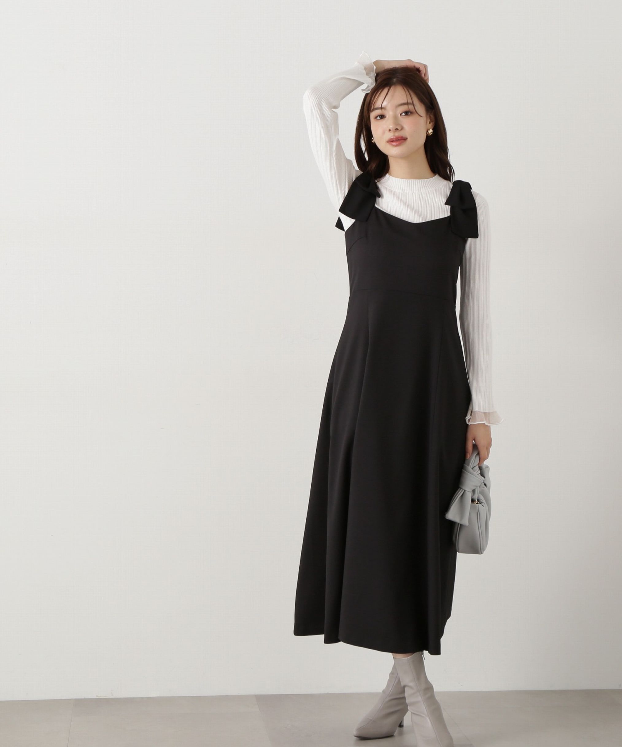 PROPORTION BODY DRESSING「ショルダーリボンキャミワンピース」|ワンピース|