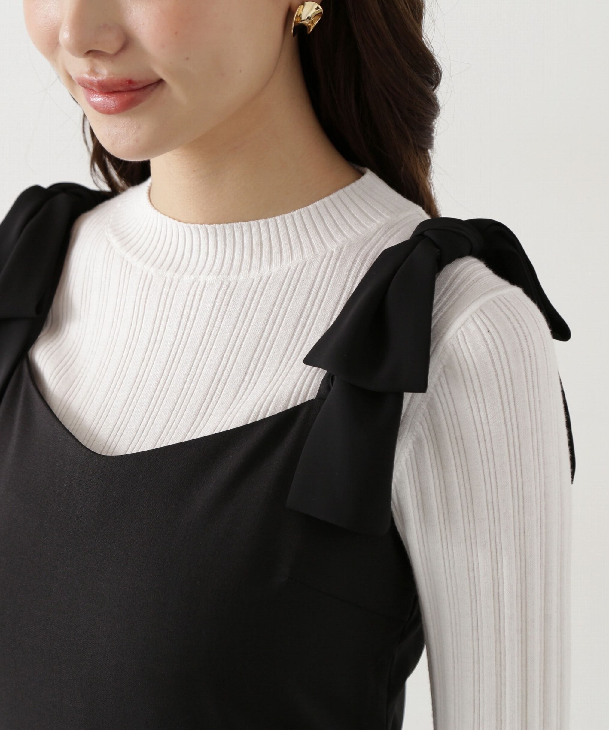 PROPORTION BODY DRESSING「ショルダーリボンキャミワンピース」|ワンピース|