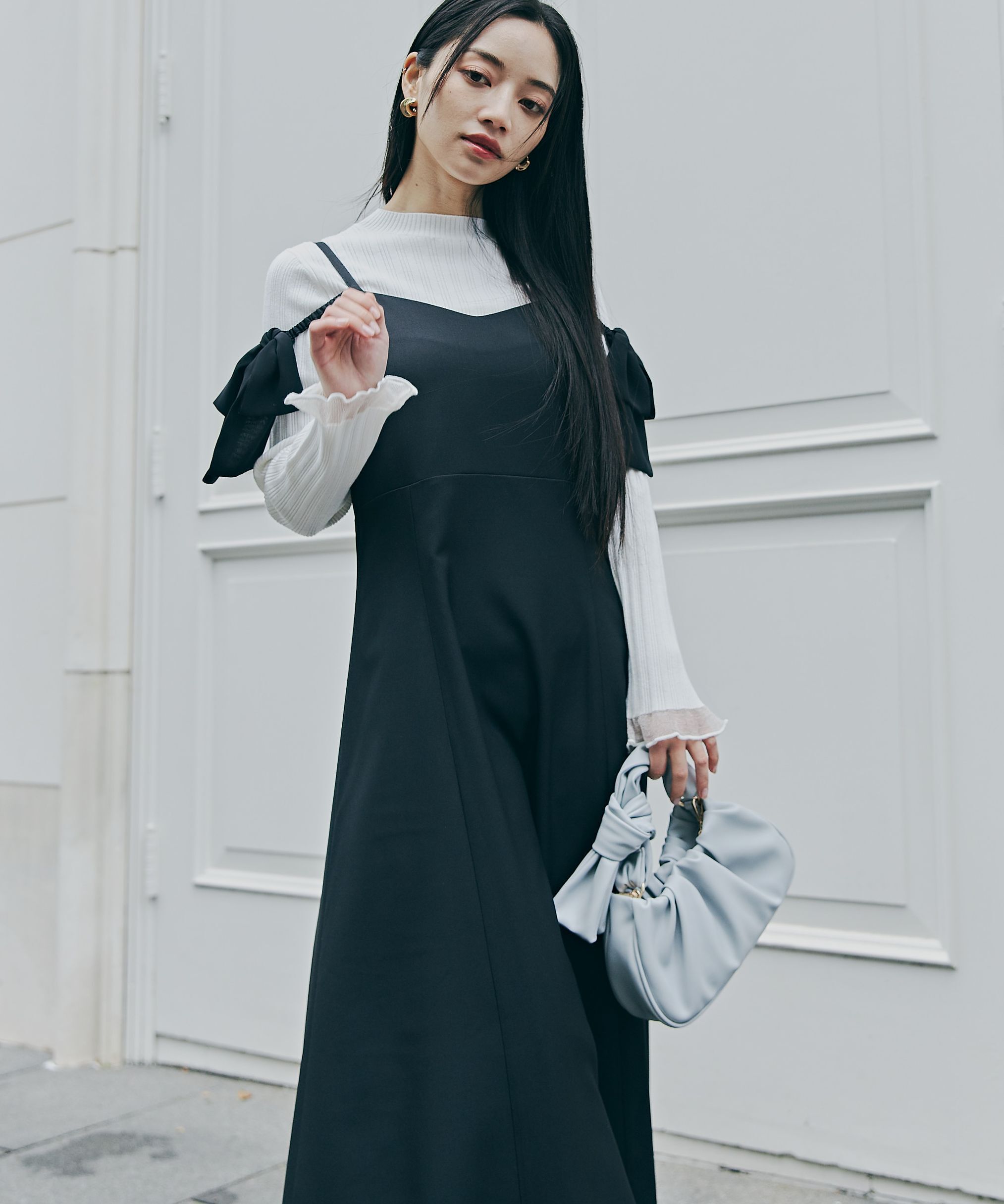 PROPORTION BODY DRESSING「ショルダーリボンキャミワンピース」|ワンピース|