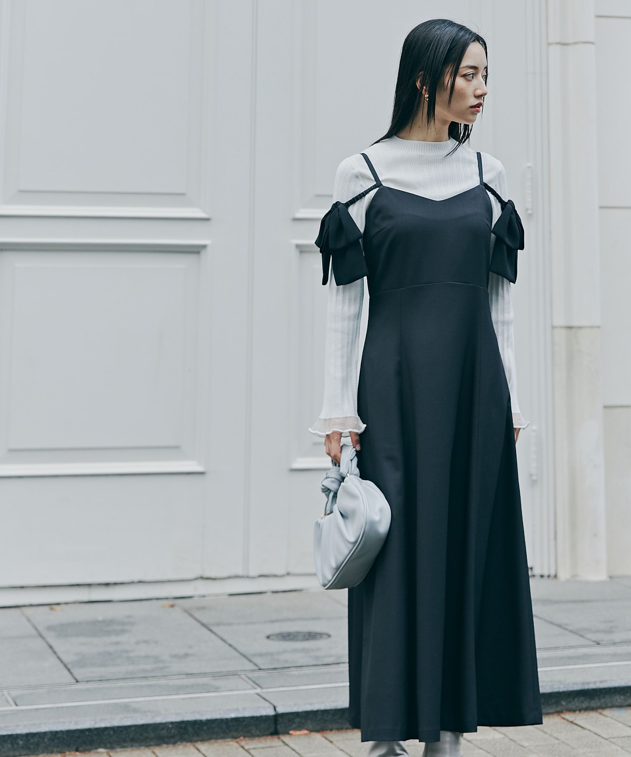 PROPORTION BODY DRESSING「ショルダーリボンキャミワンピース」|ワンピース|