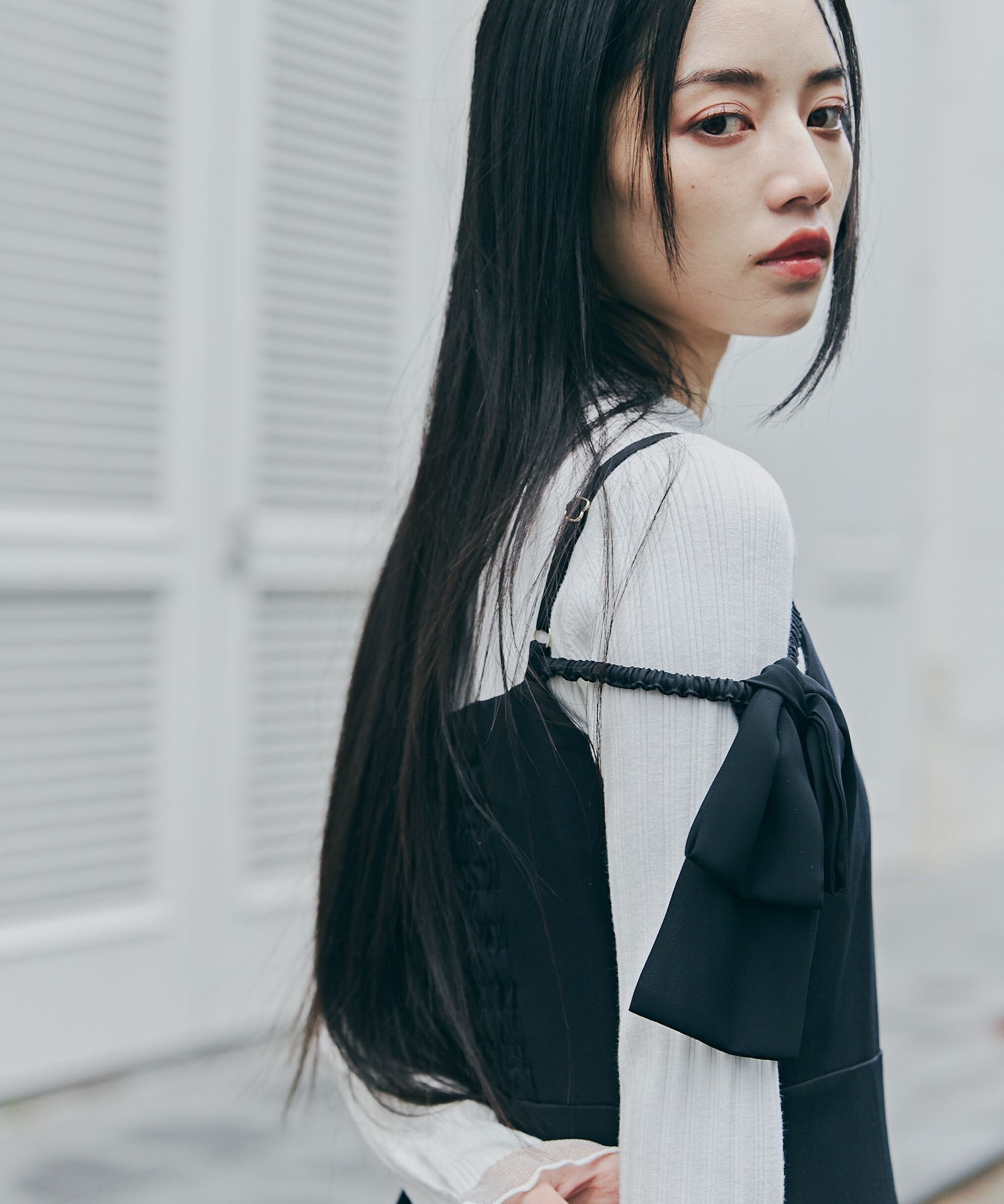 PROPORTION BODY DRESSING「ショルダーリボンキャミワンピース」|ワンピース|