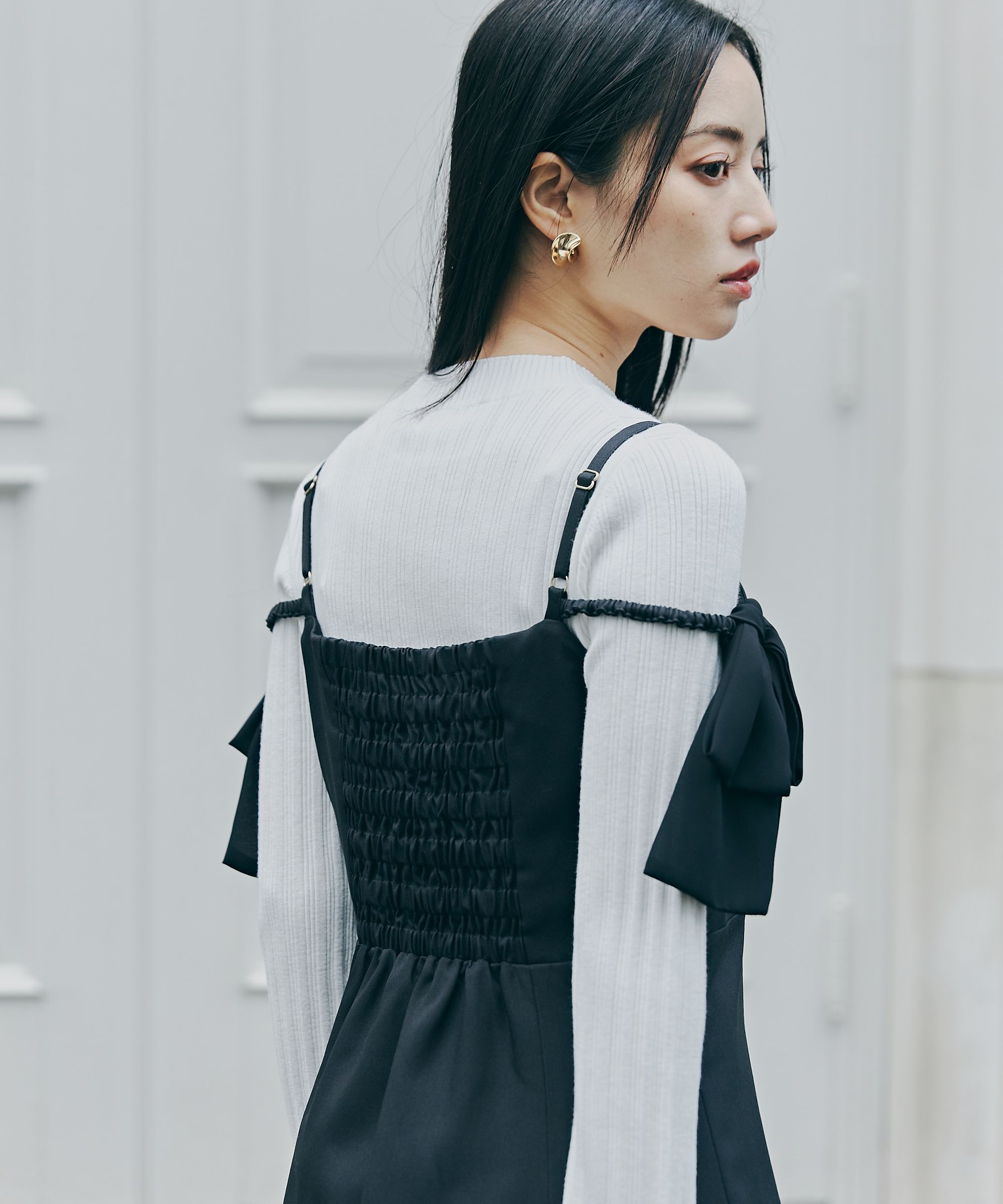 PROPORTION BODY DRESSING「ショルダーリボンキャミワンピース」|ワンピース|