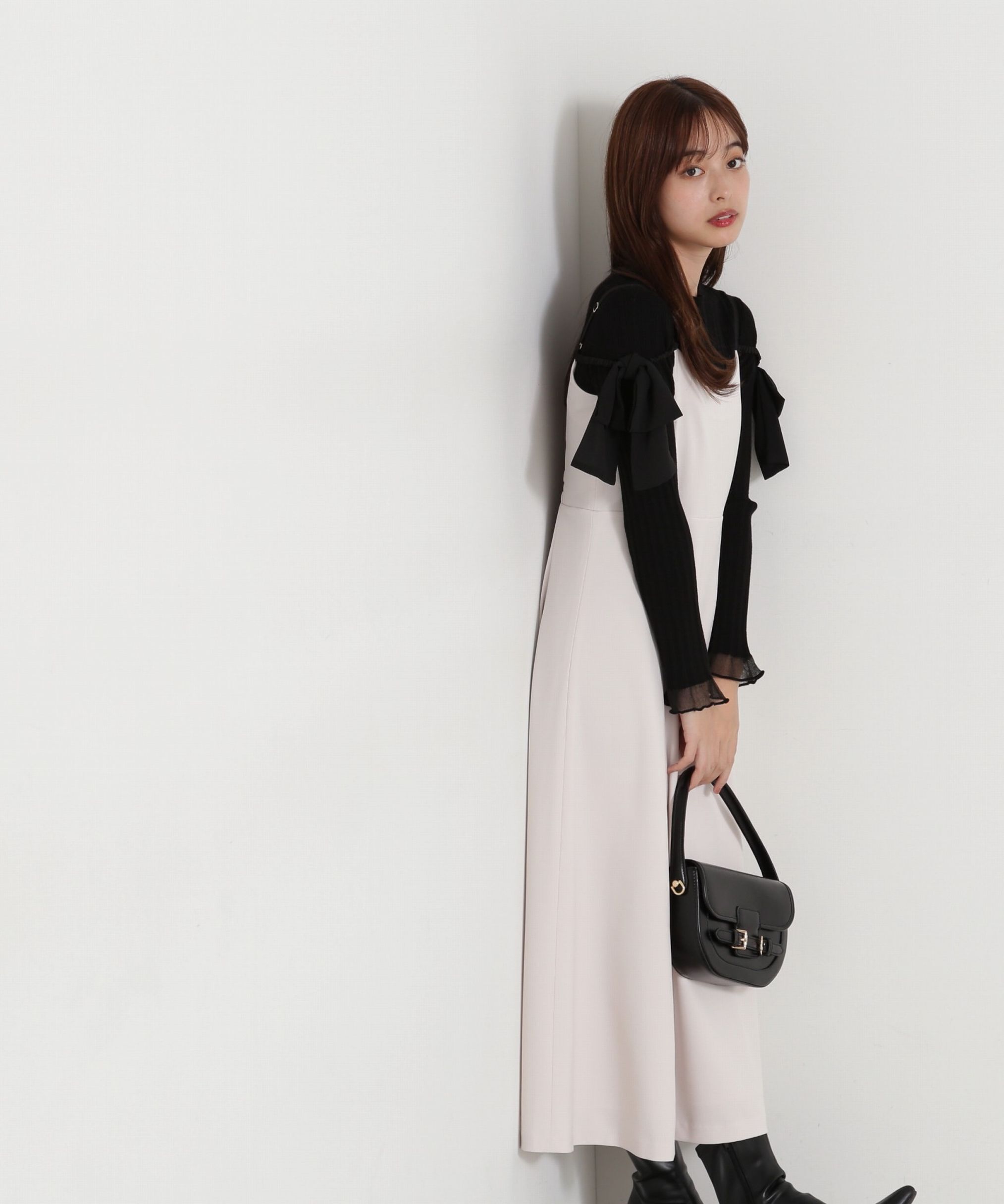 PROPORTION BODY DRESSING「ショルダーリボンキャミワンピース」|ワンピース|