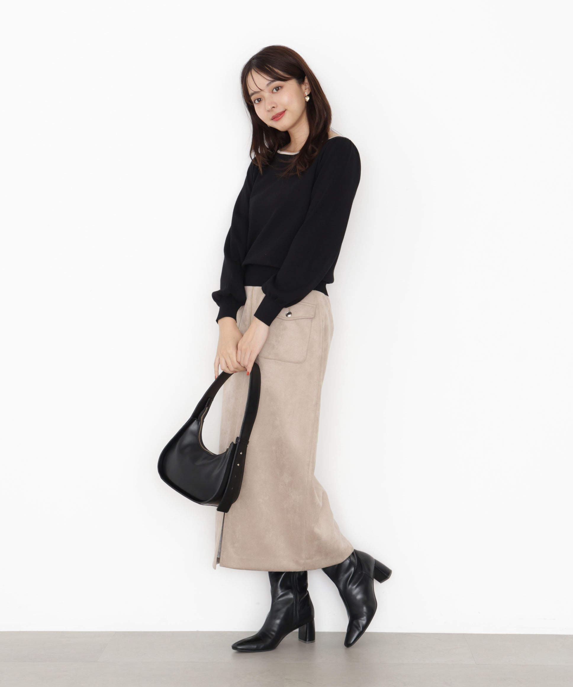 PROPORTION BODY DRESSING「＜ハンドウォッシャブル＞前後2wayパールニット 25AW」|ニット・セーター|