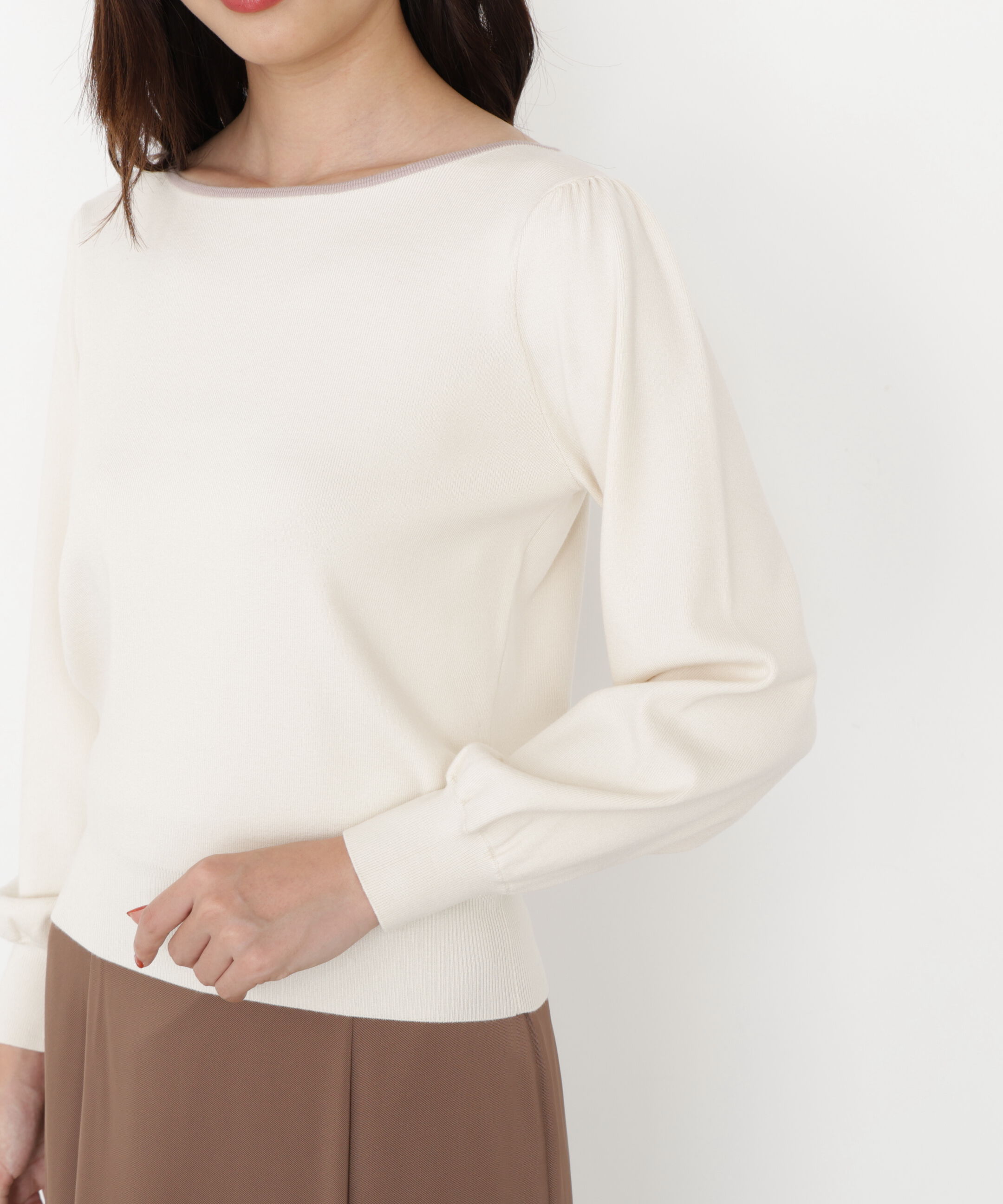 PROPORTION BODY DRESSING「＜ハンドウォッシャブル＞前後2wayパールニット 25AW」|ニット・セーター|