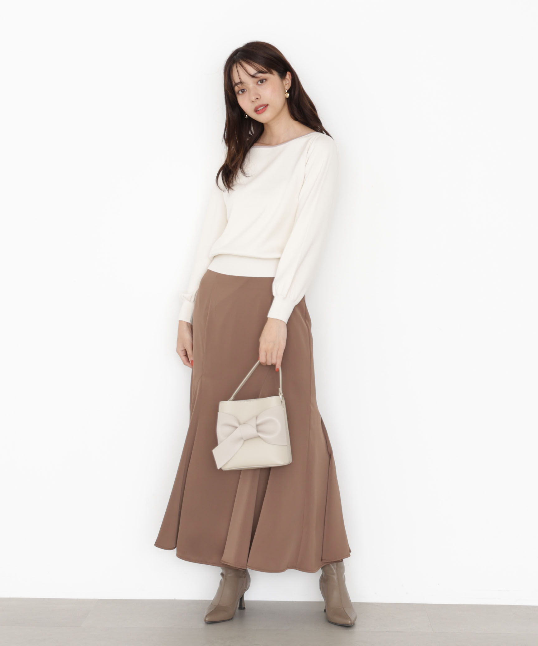 PROPORTION BODY DRESSING「＜ハンドウォッシャブル＞前後2wayパールニット 25AW」|ニット・セーター|