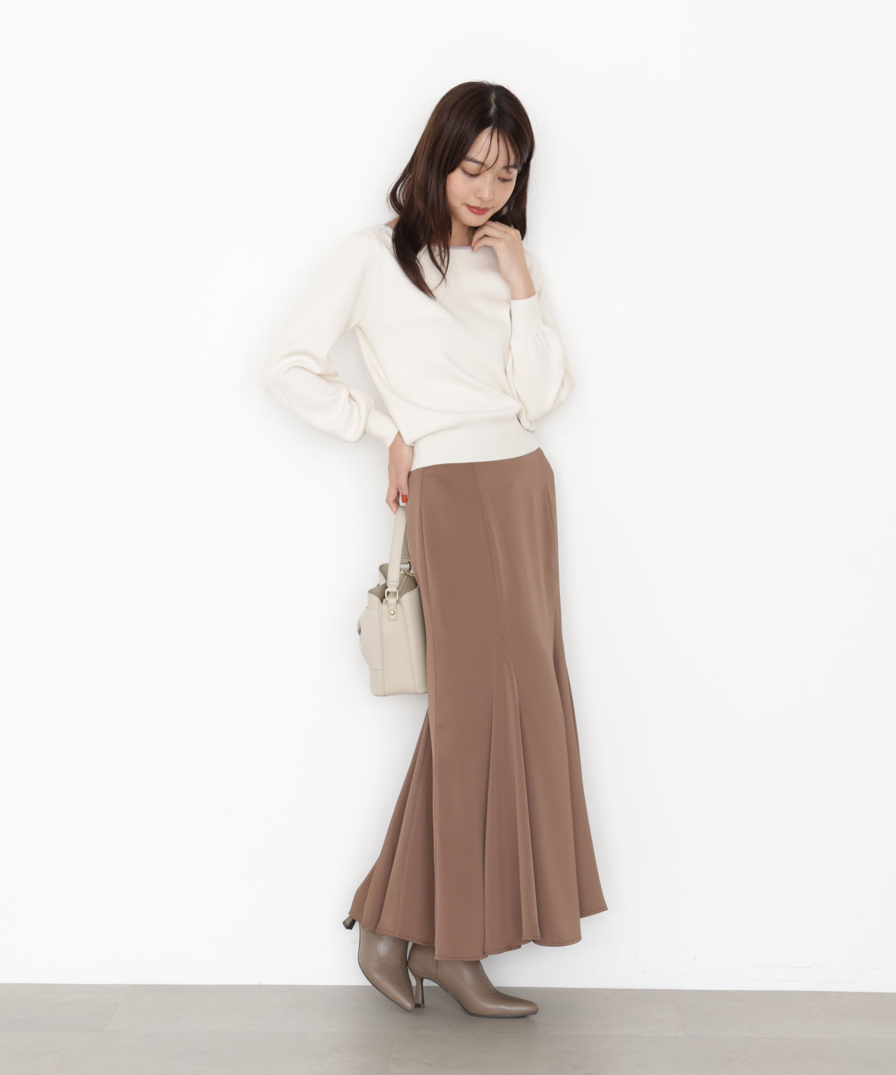 PROPORTION BODY DRESSING「＜ハンドウォッシャブル＞前後2wayパールニット 25AW」|ニット・セーター|