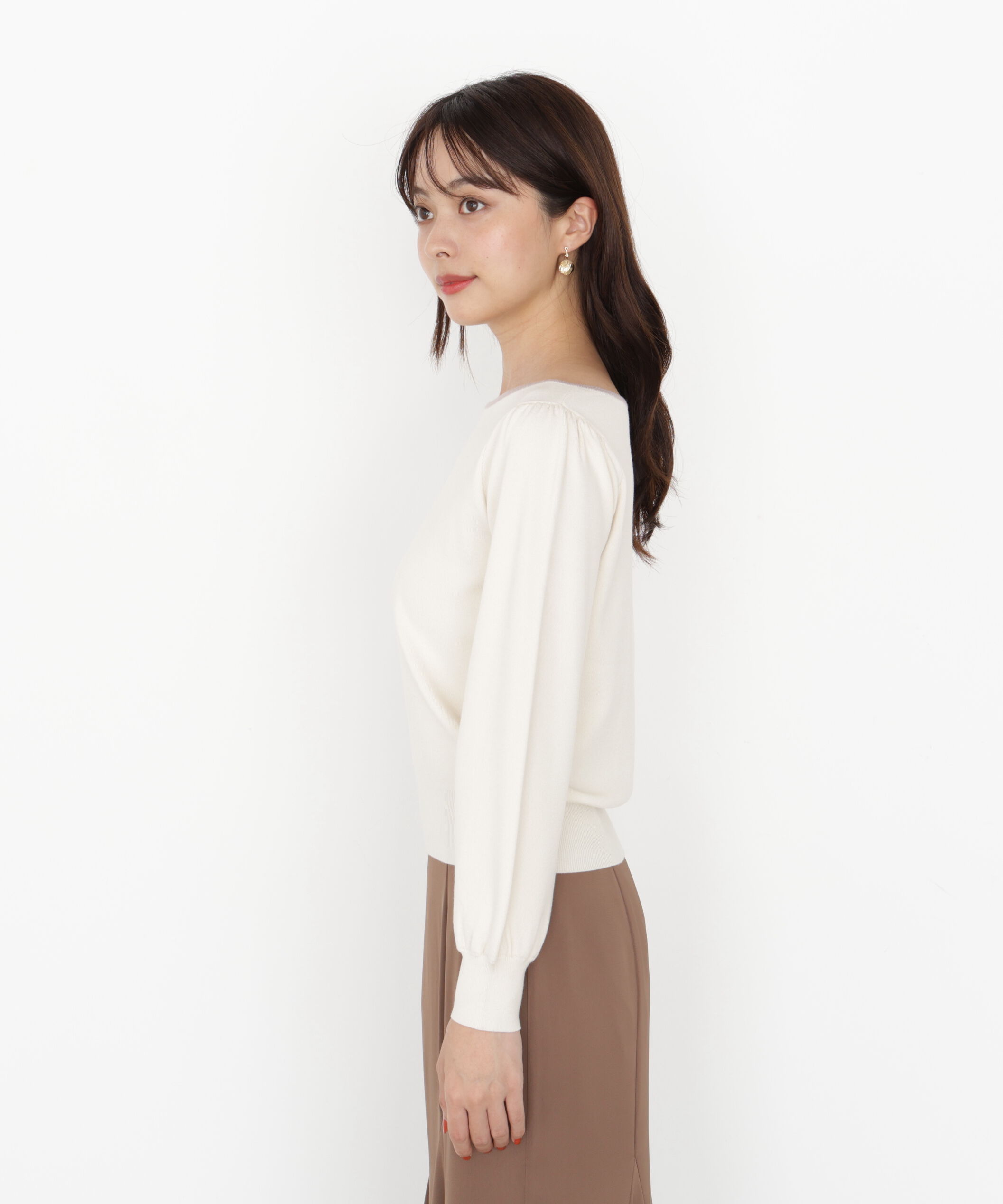 PROPORTION BODY DRESSING「＜ハンドウォッシャブル＞前後2wayパールニット 25AW」|ニット・セーター|