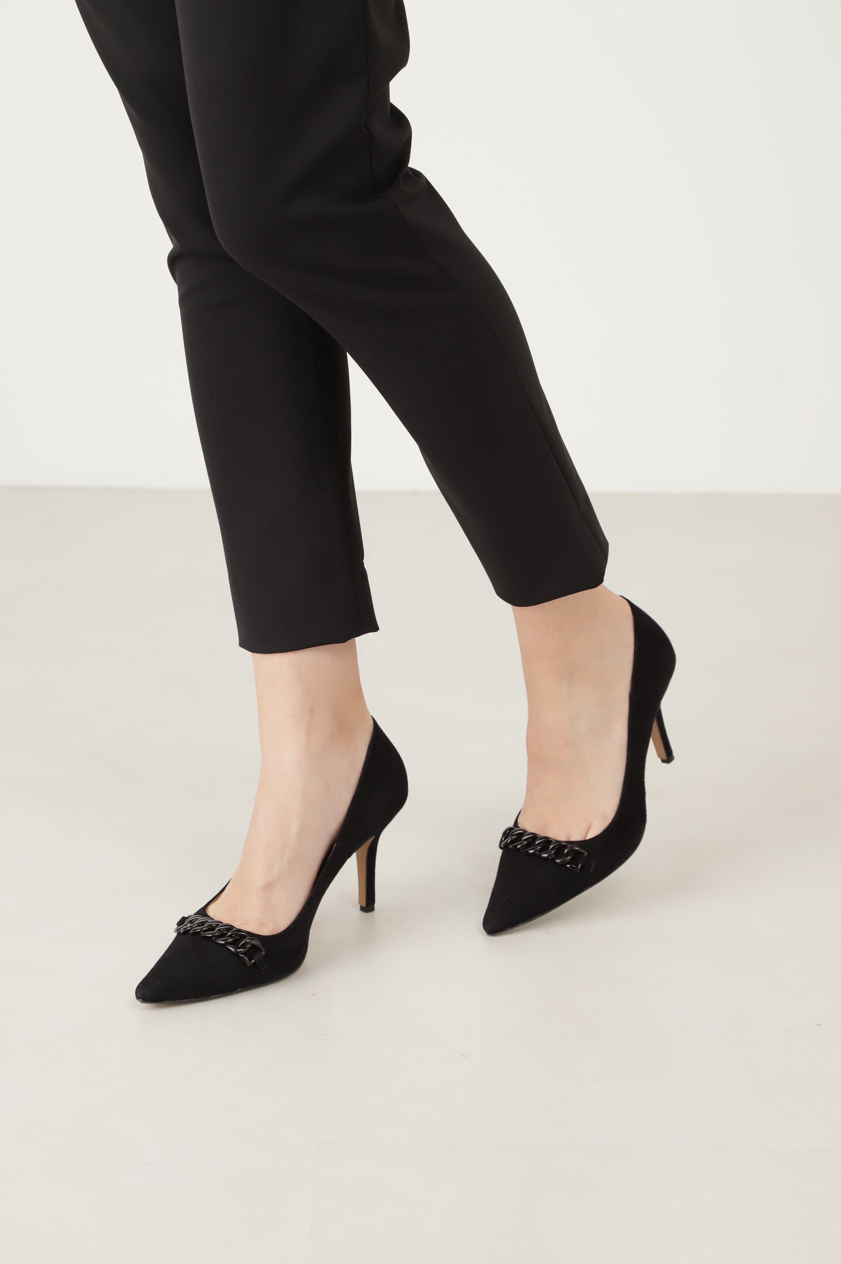  「チェーンパンプス」|その他|ブラック