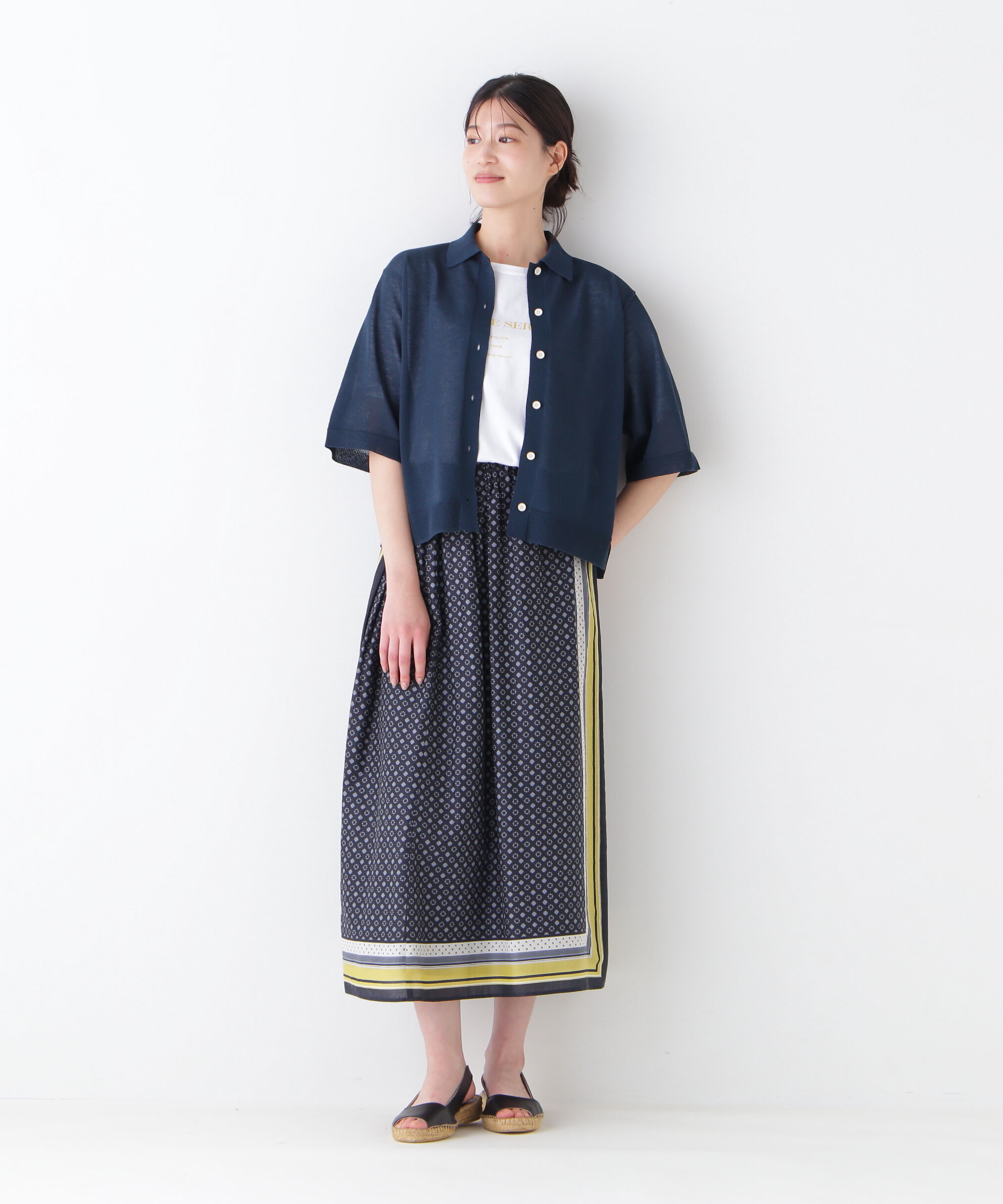  「◆シアーハイゲージ半袖カーディガン」|ニット・セーター|