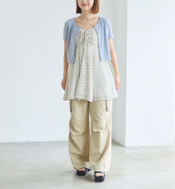 archives「針抜きハーフスリーブカーディガン」|Tシャツ・カットソー|