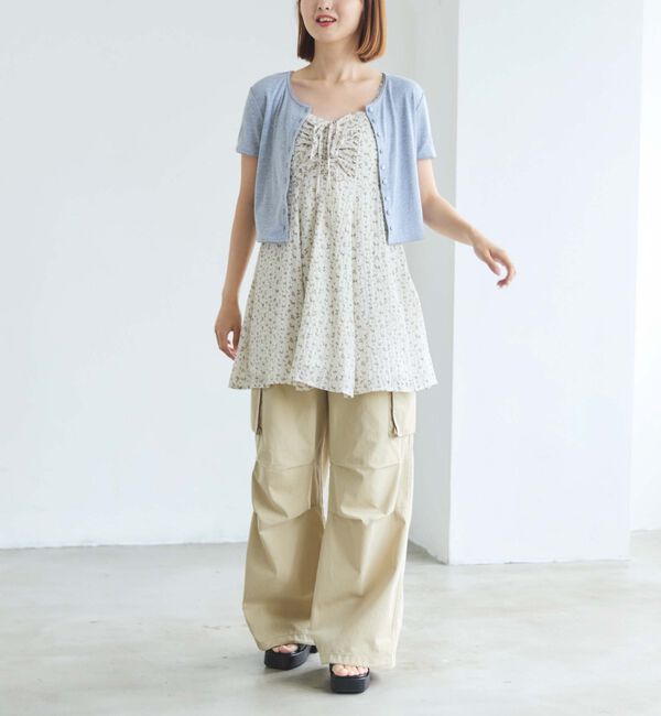 archives「針抜きハーフスリーブカーディガン」|Tシャツ・カットソー|