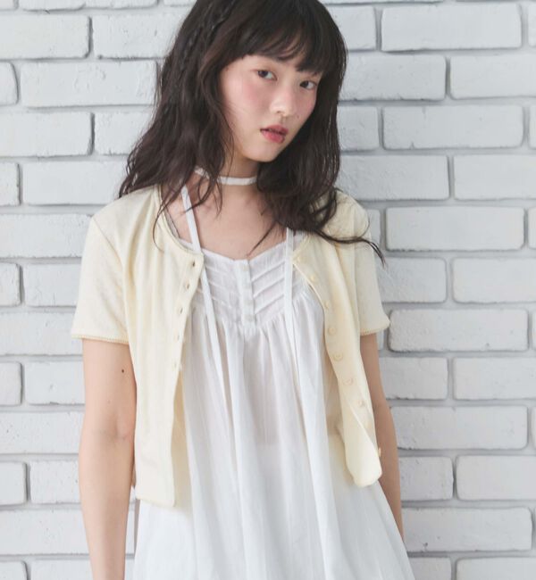 archives「針抜きハーフスリーブカーディガン」|Tシャツ・カットソー|IVORY