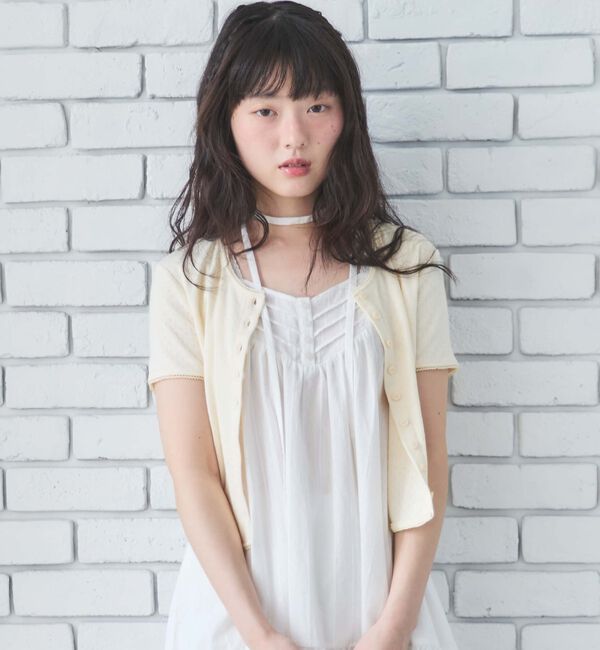 archives「針抜きハーフスリーブカーディガン」|Tシャツ・カットソー|