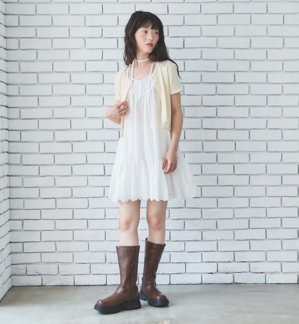 archives「針抜きハーフスリーブカーディガン」|Tシャツ・カットソー|