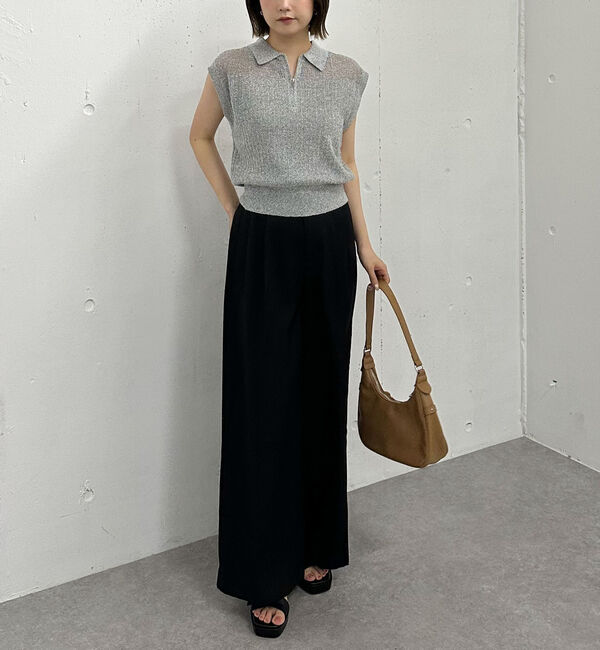 archives「カールヤーンハーフＺＩＰノースリニット」|ニット・セーター|