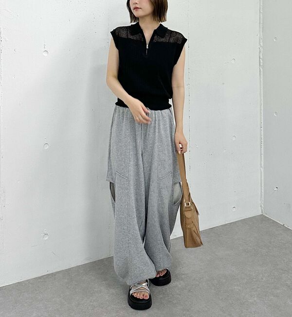 archives「カールヤーンハーフＺＩＰノースリニット」|ニット・セーター|