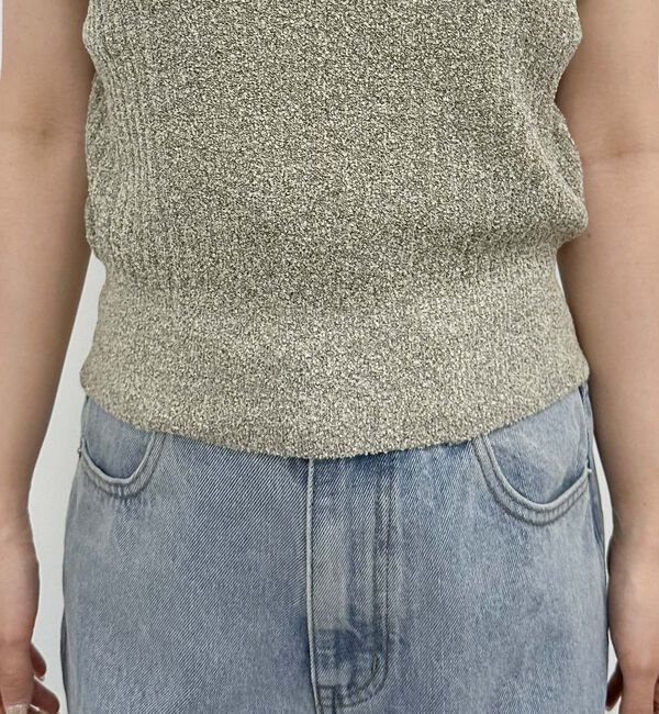 archives「カールヤーンハーフＺＩＰノースリニット」|ニット・セーター|