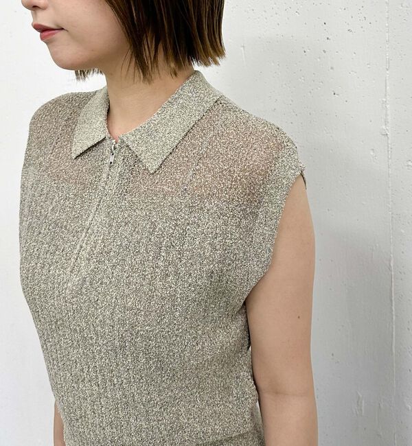 archives「カールヤーンハーフＺＩＰノースリニット」|ニット・セーター|