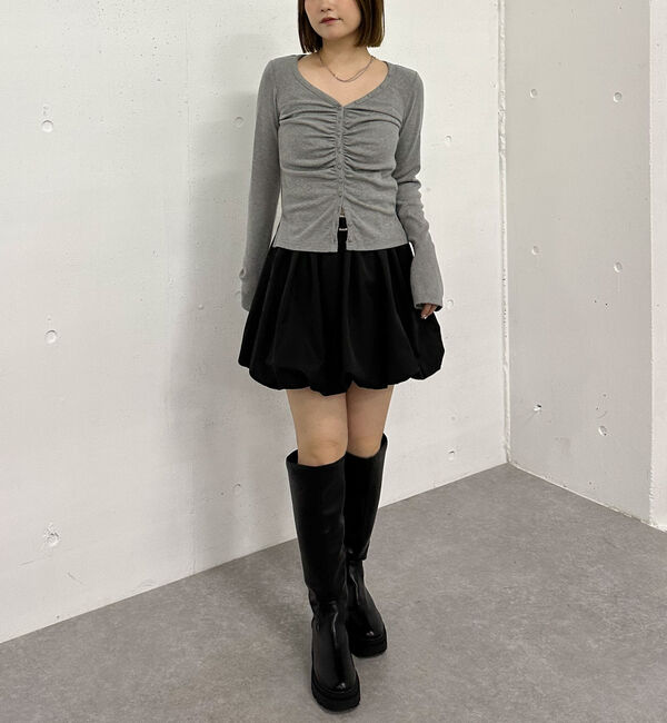 archives「ボタンギャザーＶネックＴＯＰＳ」|Tシャツ・カットソー|