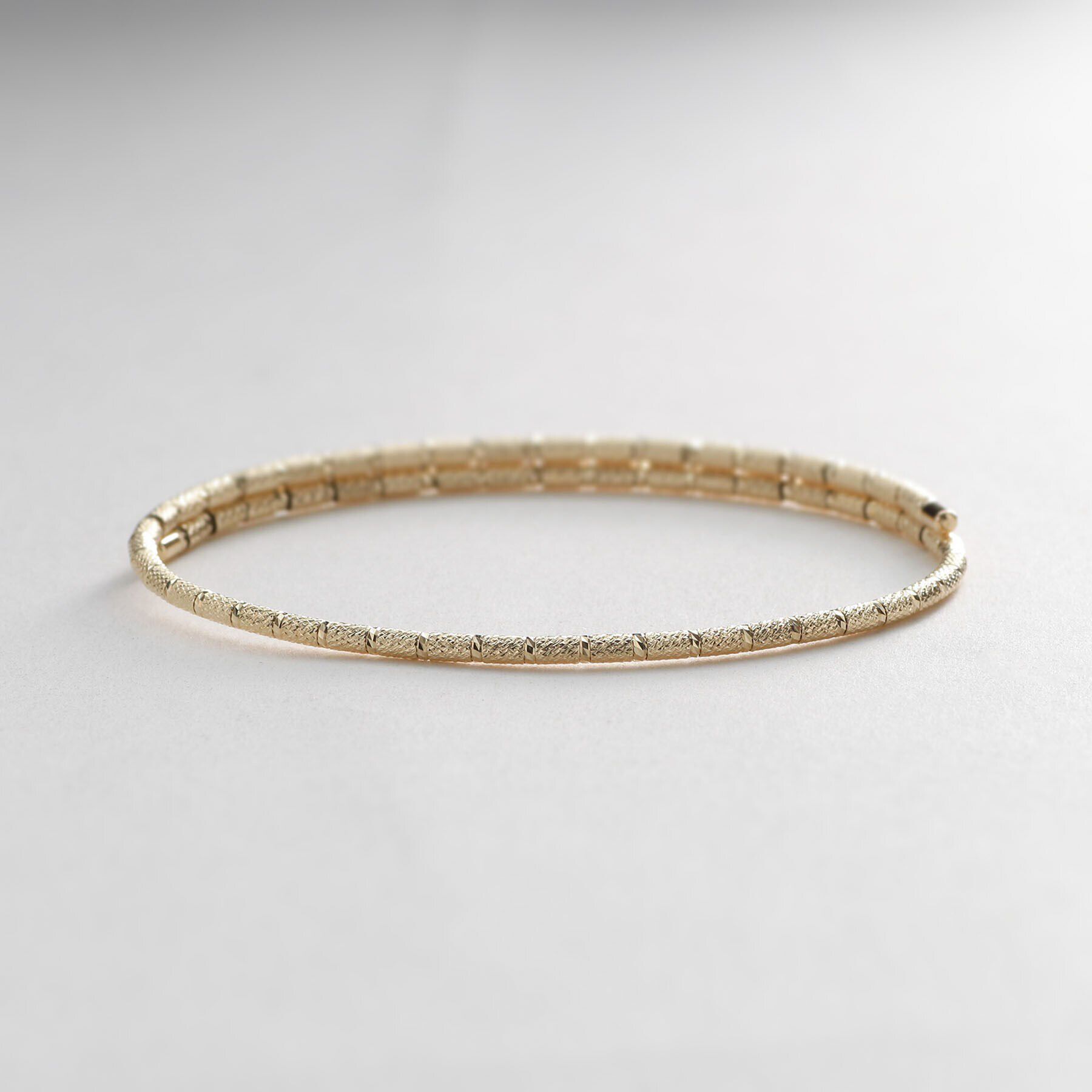 COCOSHNIK「K10テクスチャーボール マグネットバングル」|ブレスレット・バングル|