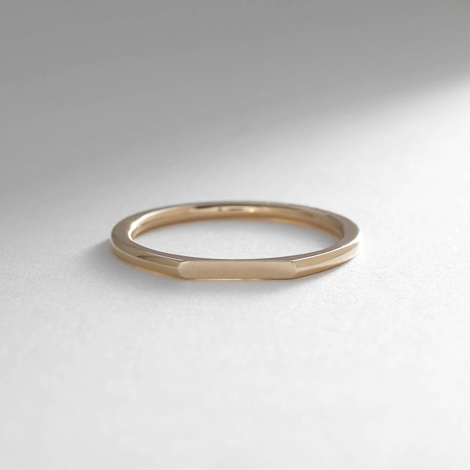 COCOSHNIK「K10オーバルカットオフ リング」|リング|