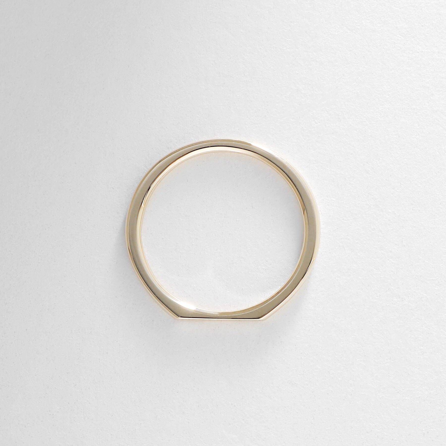 COCOSHNIK「K10オーバルカットオフ リング」|リング|