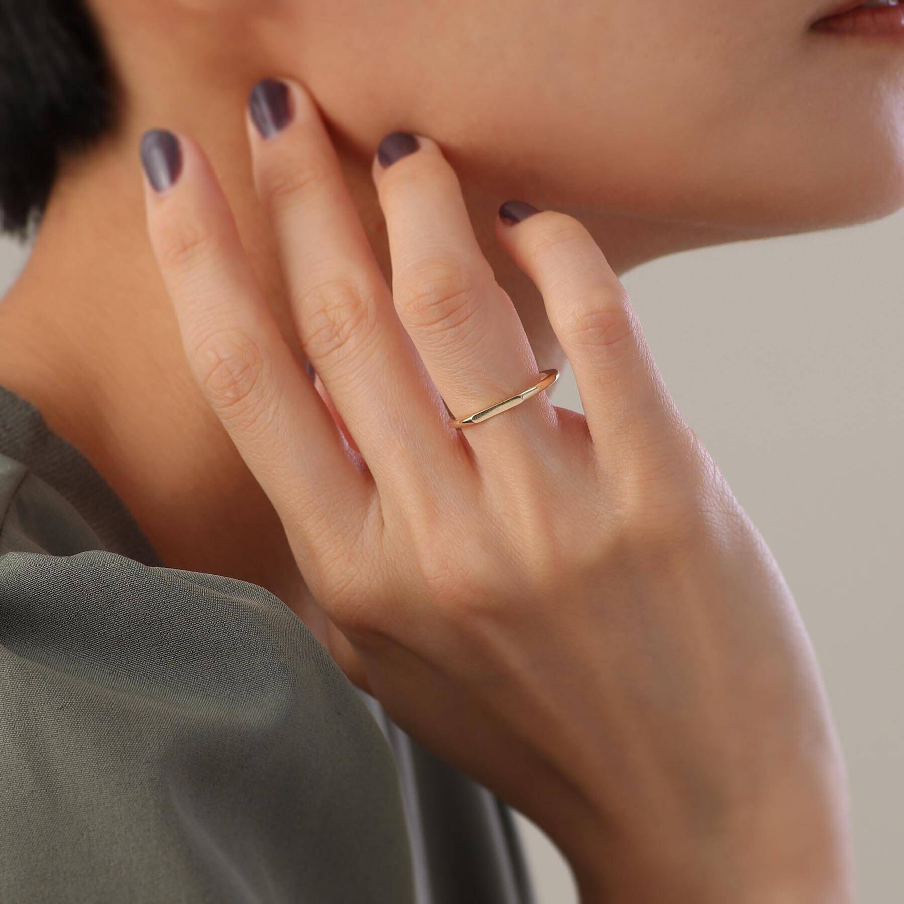 COCOSHNIK「K10オーバルカットオフ リング」|リング|