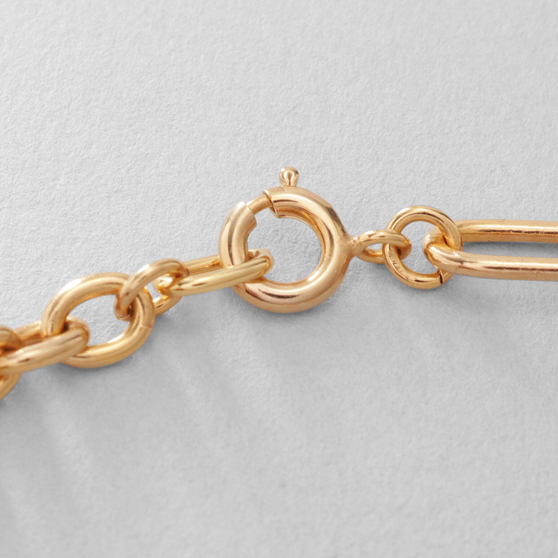 COCOSHNIK ONKITSCH「シルバー ハンギングミックスケーブルチェーン ブレスレット GP」|ブレスレット・バングル|