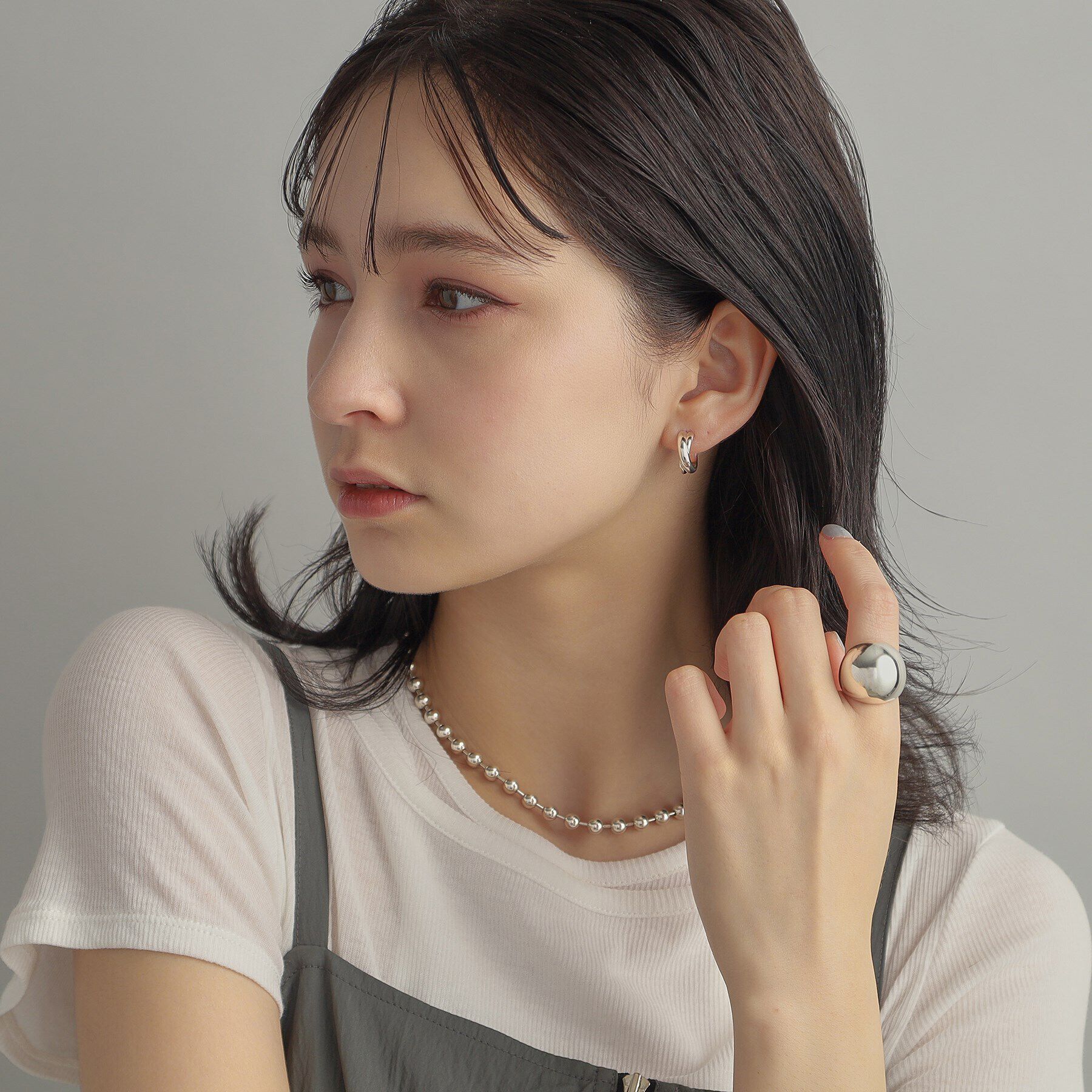 COCOSHNIK ONKITSCH「シルバー スフィアリング」|リング|