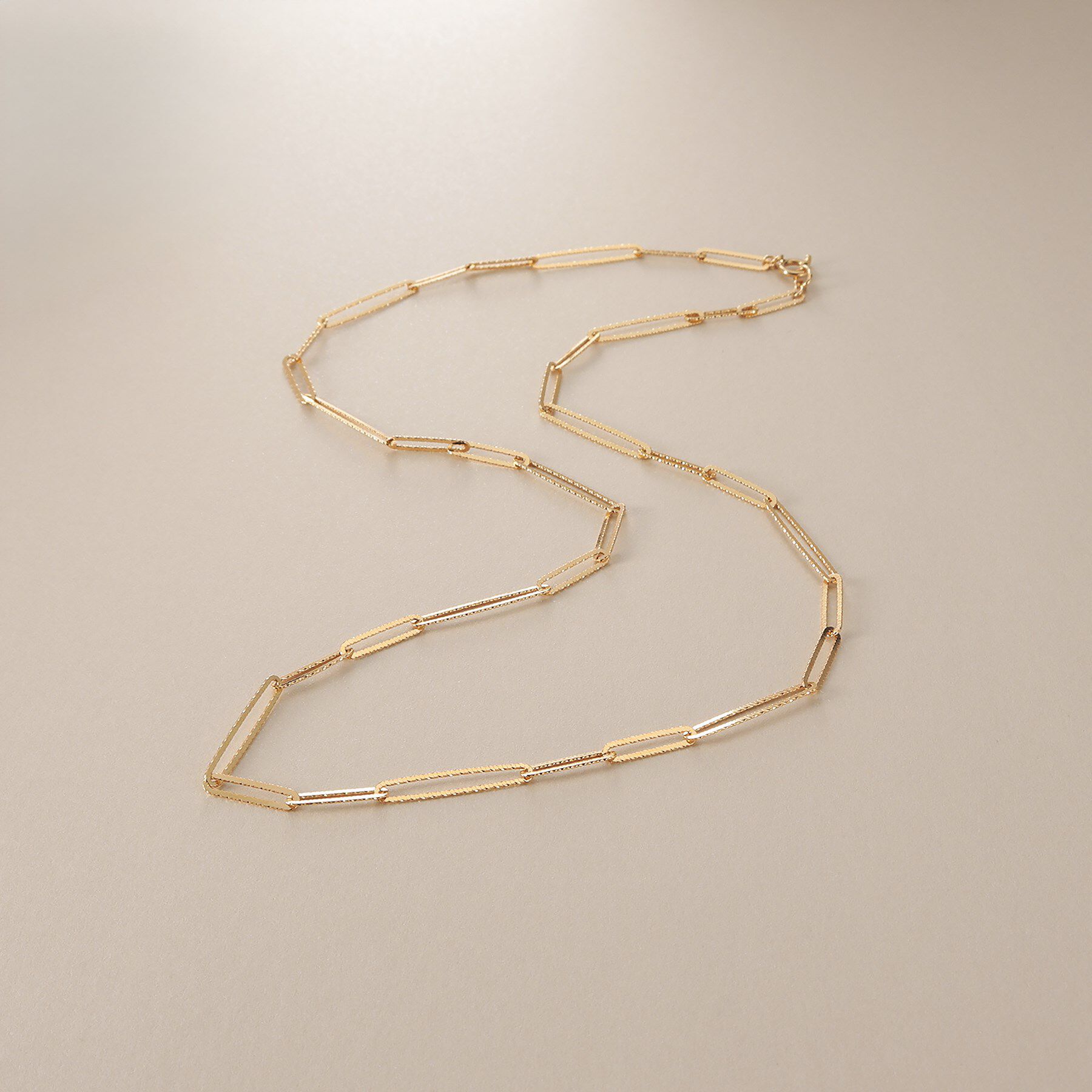 COCOSHNIK「K18カットPCフィガロ ネックレス」|ネックレス|イエローゴールド(1