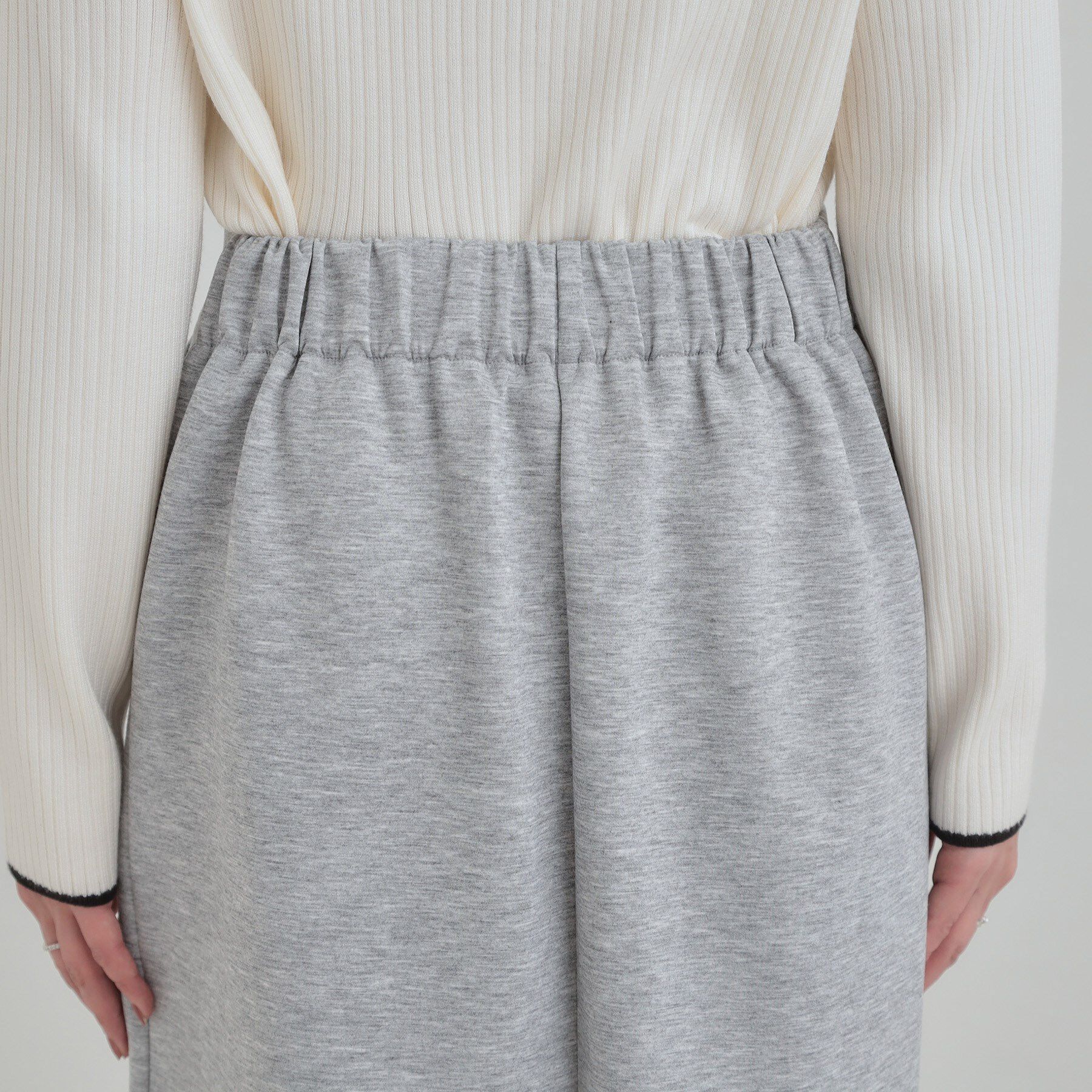 SHOO･LA･RUE「【セットアップ可/S-LL/なめらかタッチ】ベイカーナロースカート」|スカート|