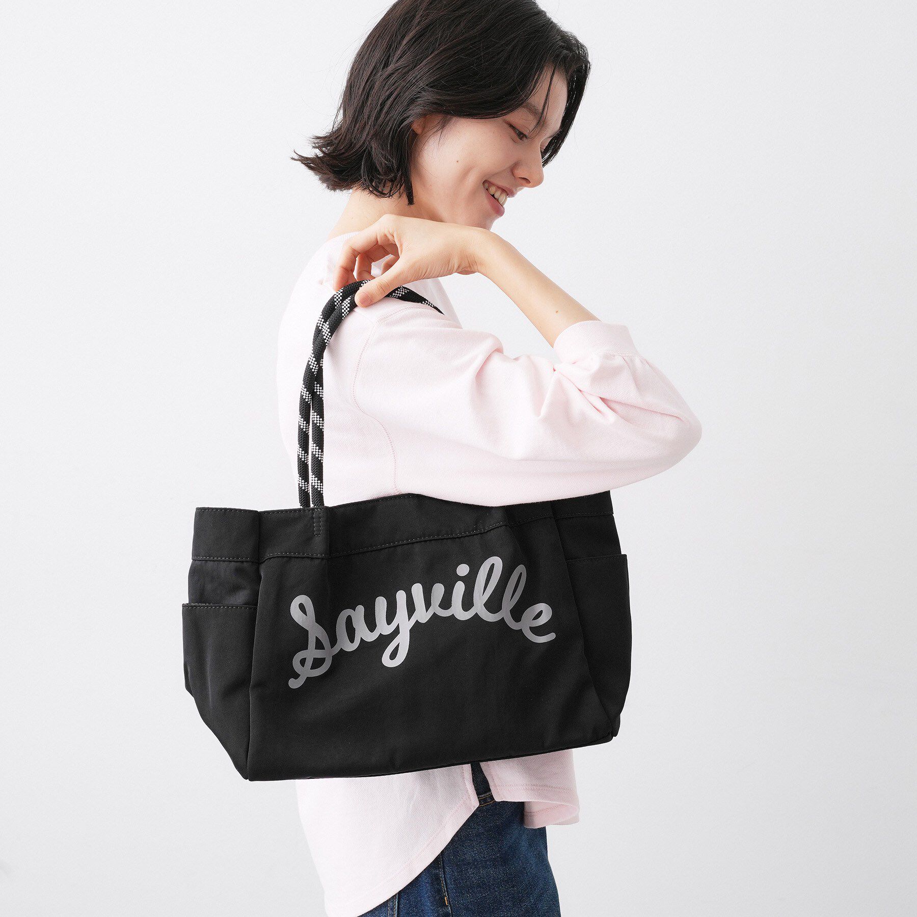 Dessin「【軽量/多ポケット】カラーコードトートバッグ」|トートバッグ|ブラック(019)