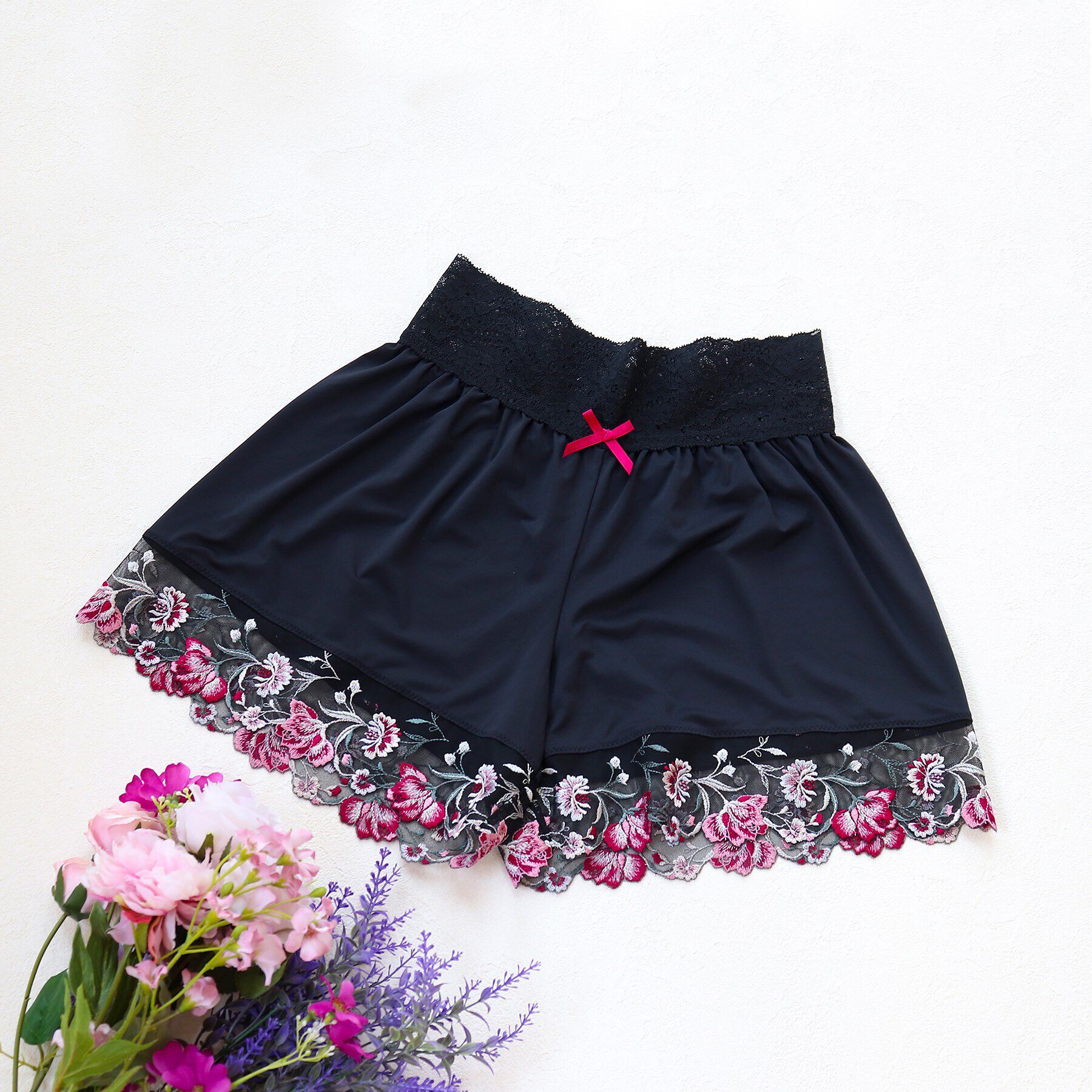 Risa Magli「レンヌ タップパンツ」|インナー|ブラック(019)