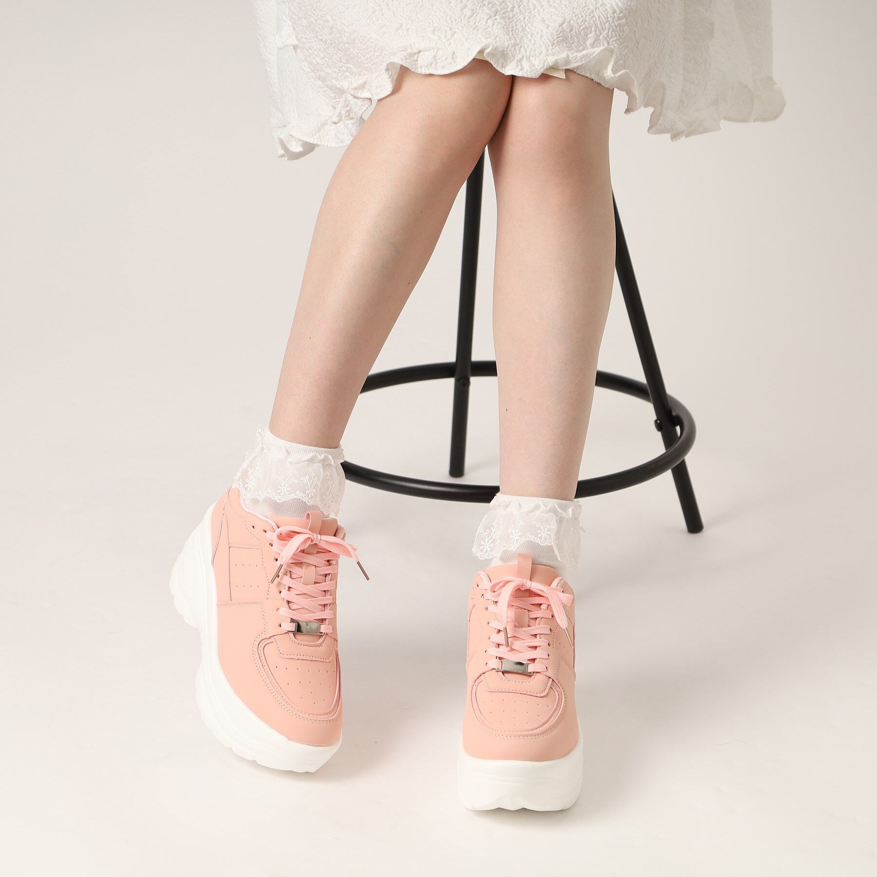 csT&P「厚底ソールレースアップ スニーカー」|スニーカー|