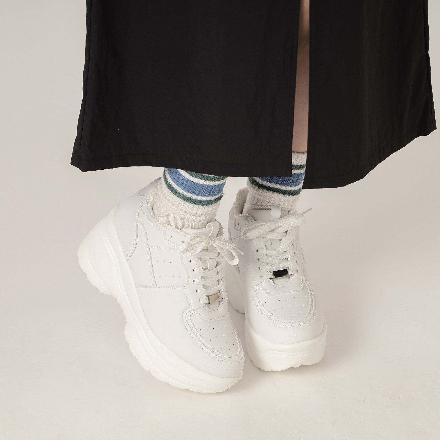 csT&P「厚底ソールレースアップ スニーカー」|スニーカー|