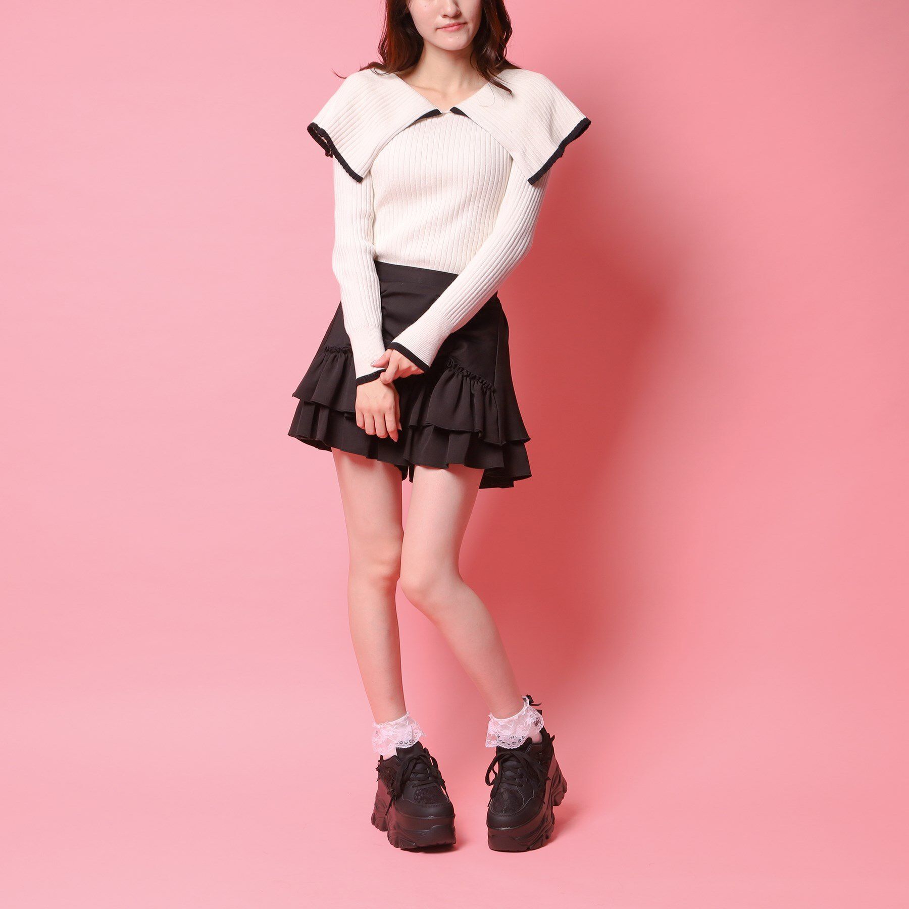 csT&P「厚底リボンスニーカー」|スニーカー|