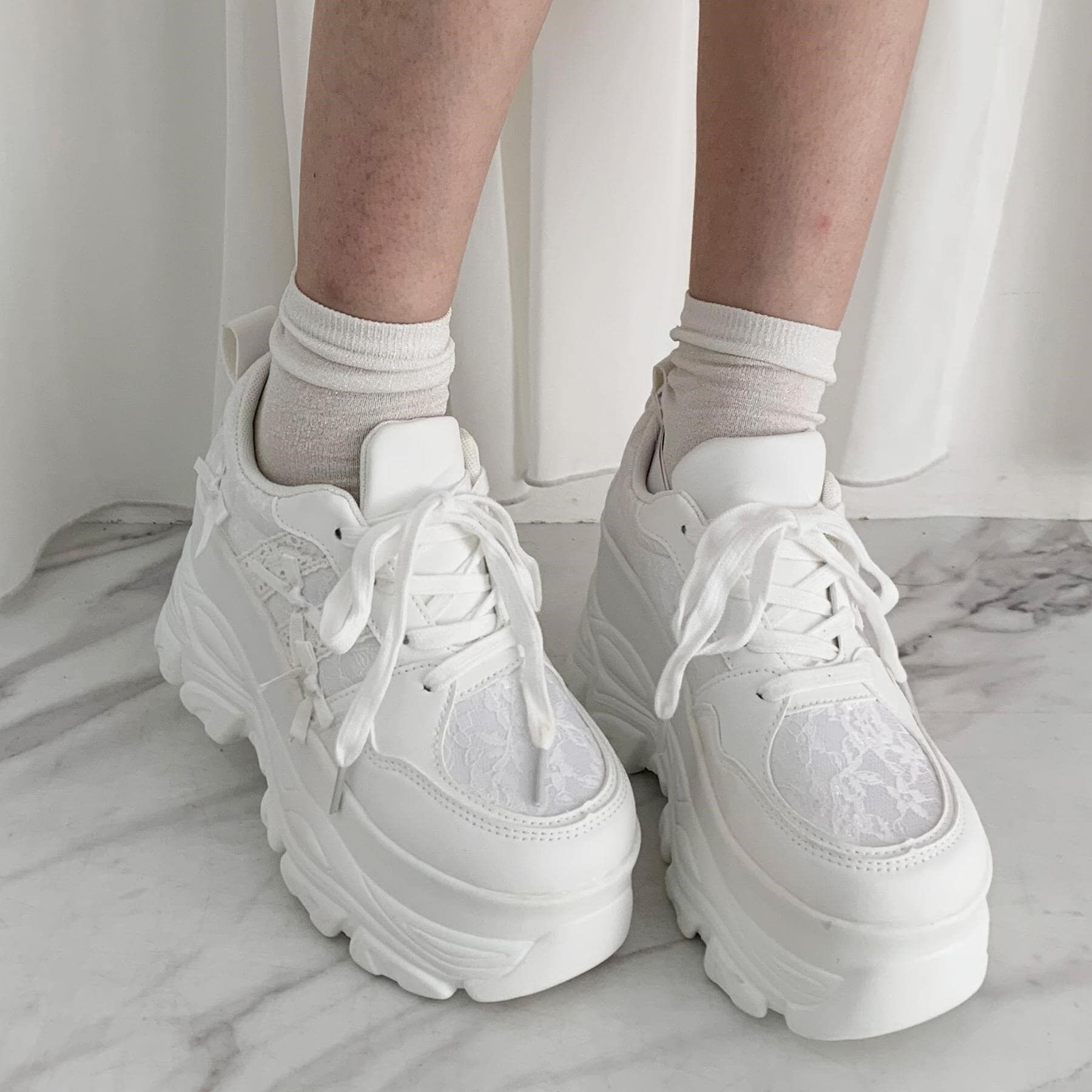 csT&P「厚底リボンスニーカー」|スニーカー|