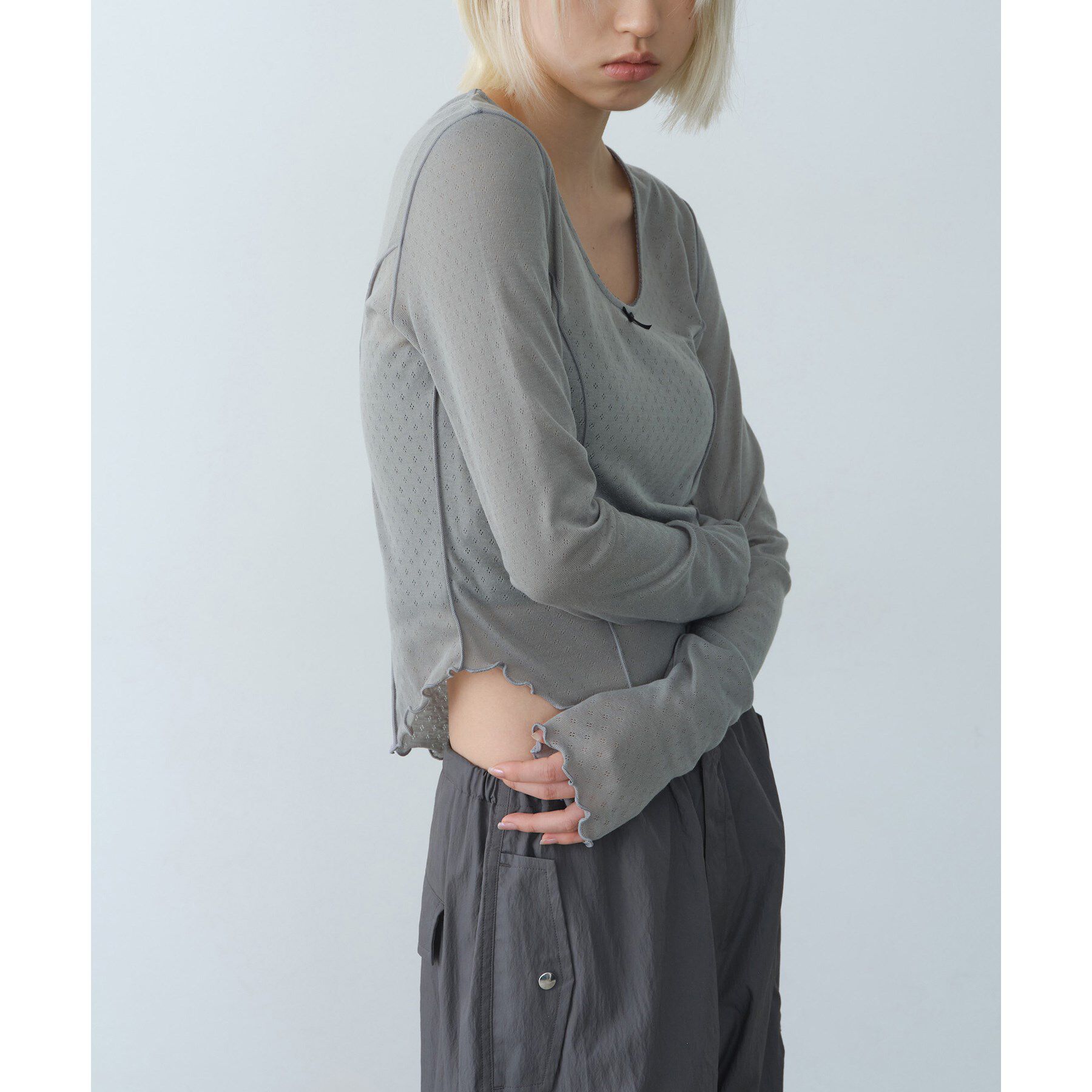 CODE A「whisper jersey top」|Tシャツ・カットソー|