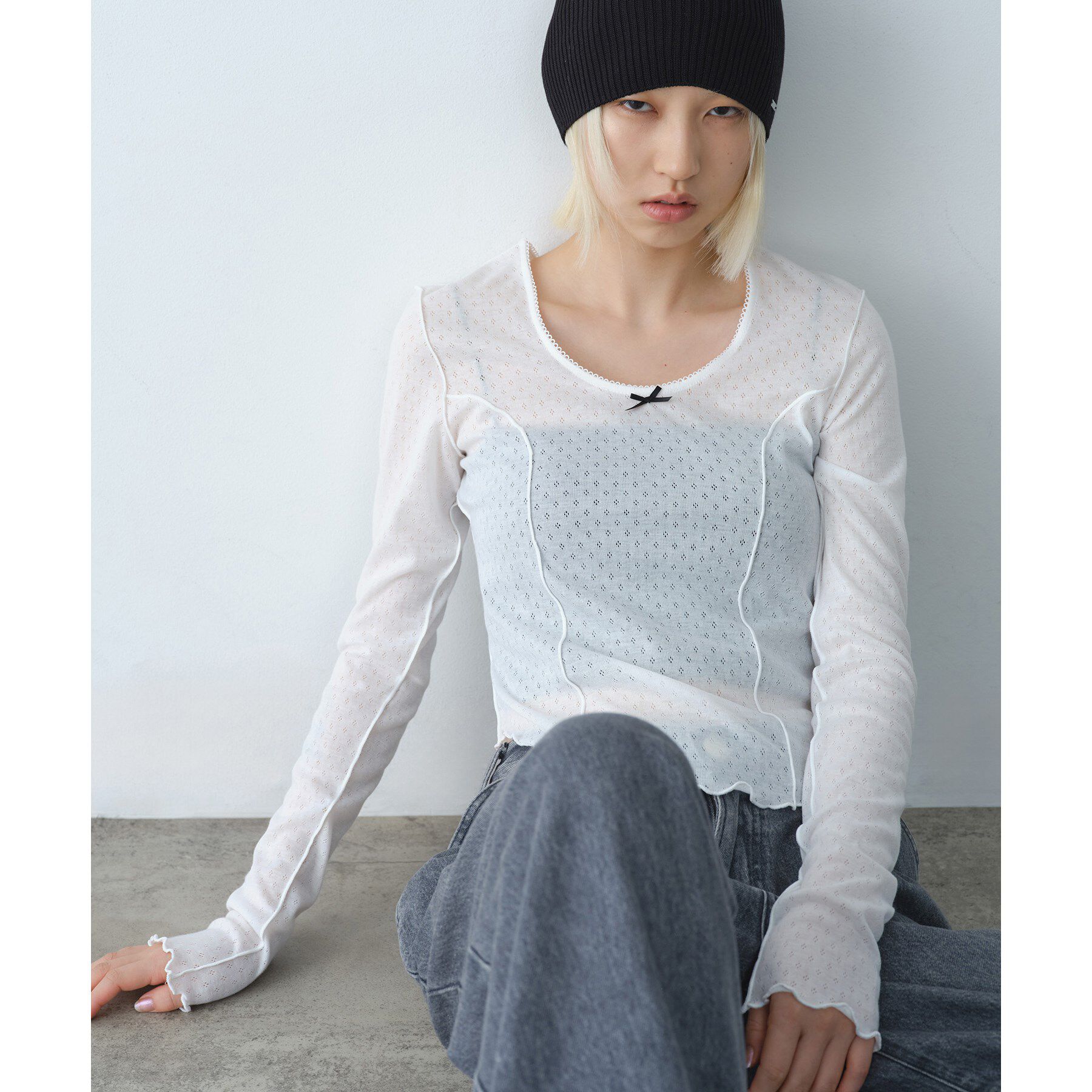 CODE A「whisper jersey top」|Tシャツ・カットソー|