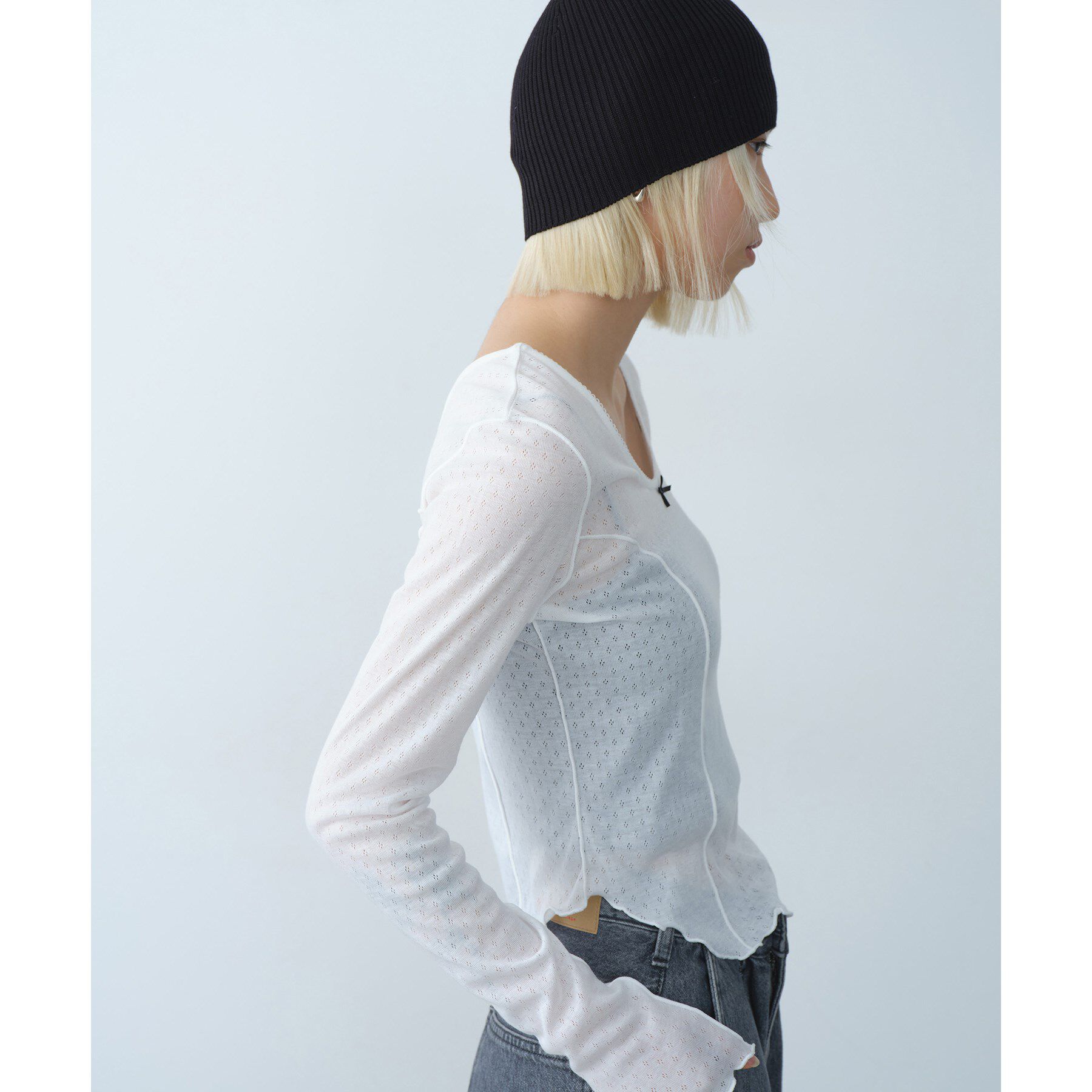 CODE A「whisper jersey top」|Tシャツ・カットソー|