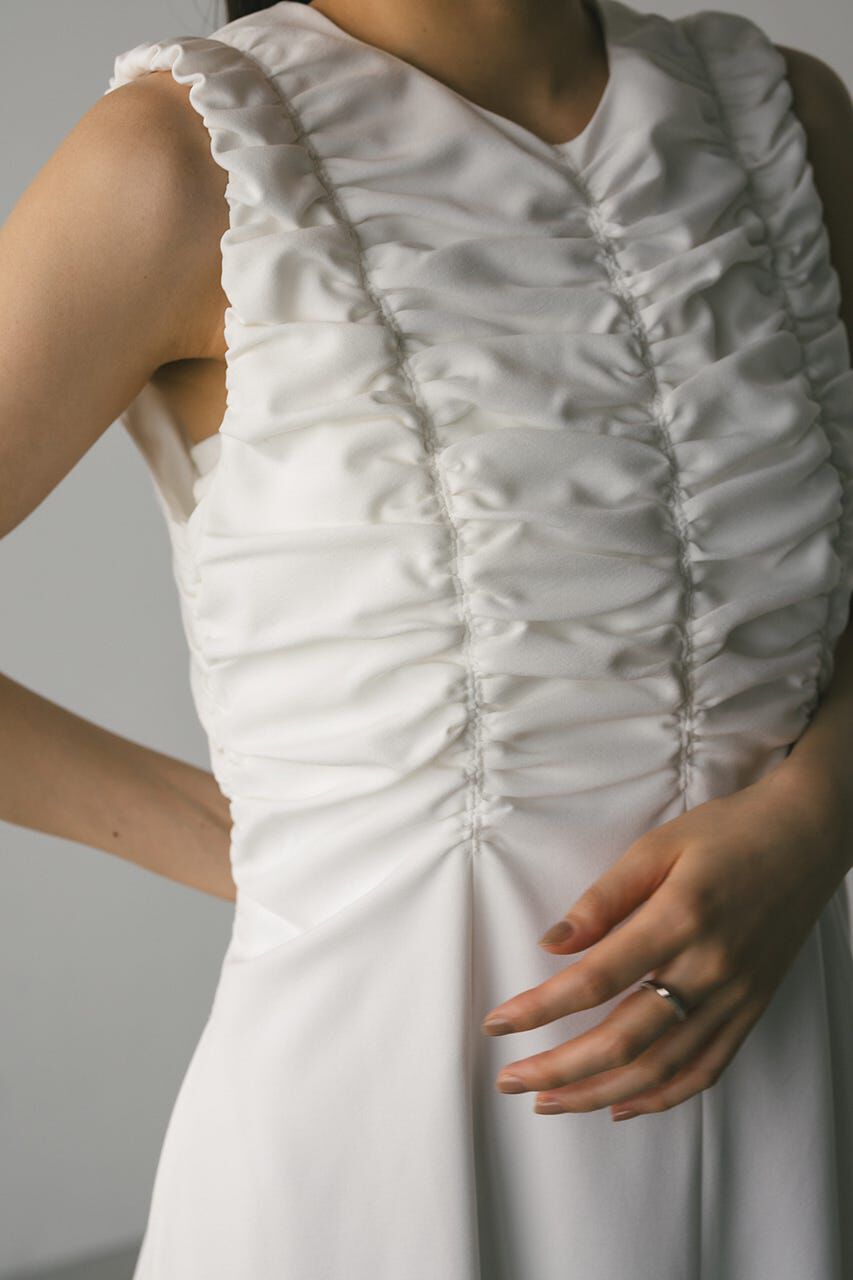 STYLEMIXER「シャーリングギャザーワンピース」|ワンピース|