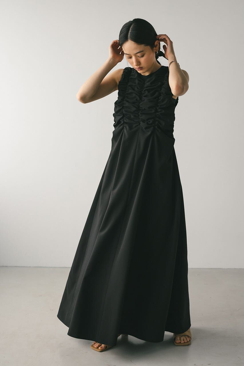 STYLEMIXER「シャーリングギャザーワンピース」|ワンピース|