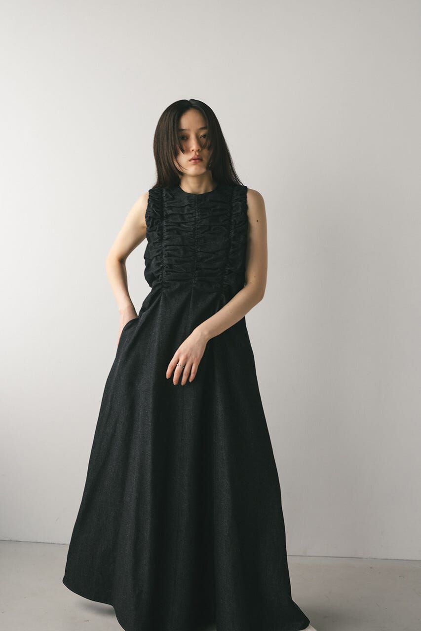 STYLEMIXER「シャーリングギャザーワンピース」|ワンピース|