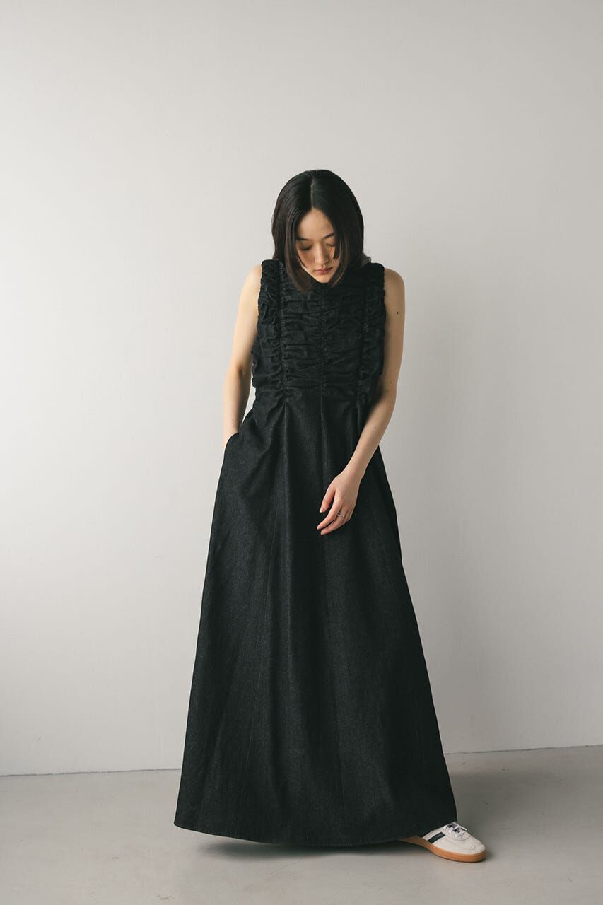 STYLEMIXER「シャーリングギャザーワンピース」|ワンピース|