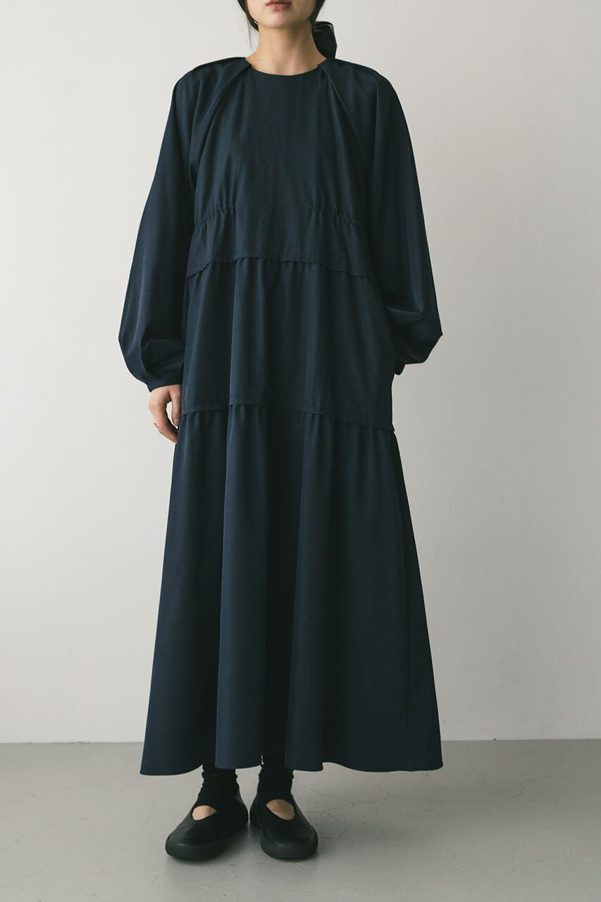 STYLEMIXER「ウエストドロストティアードワンピース」|ワンピース|