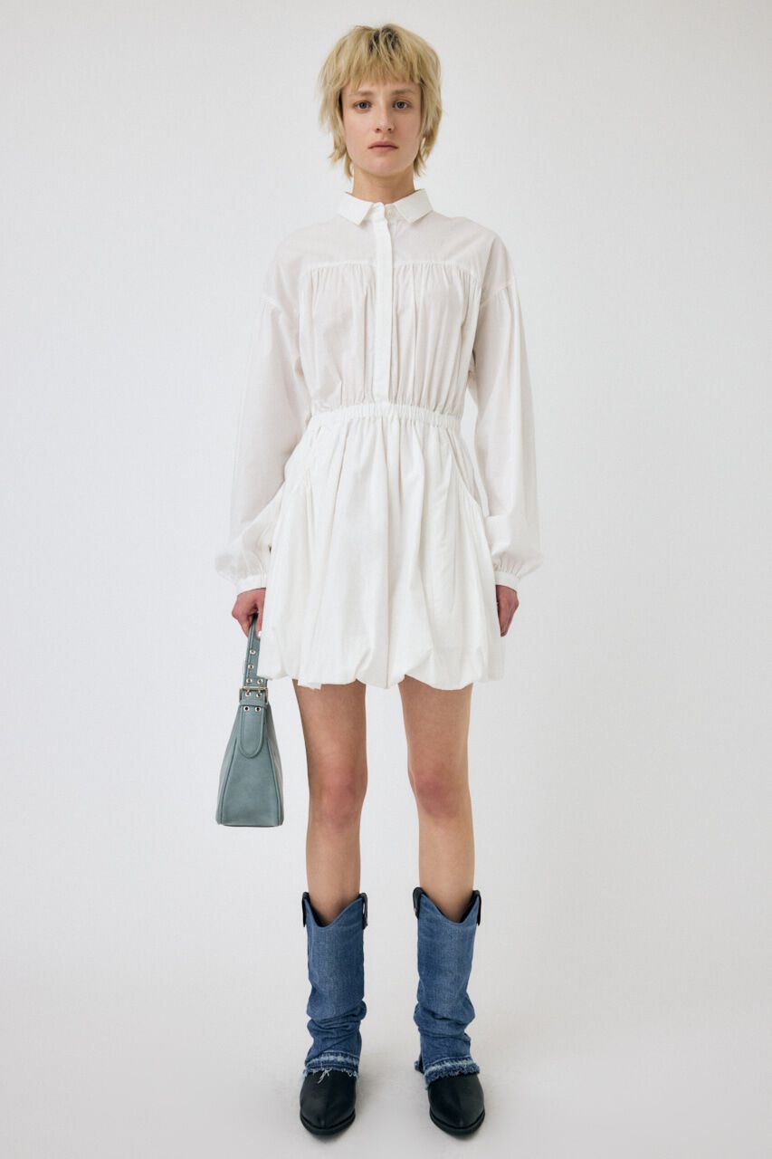 MOUSSY「BALLOON SHIRT ドレス」|ワンピース|