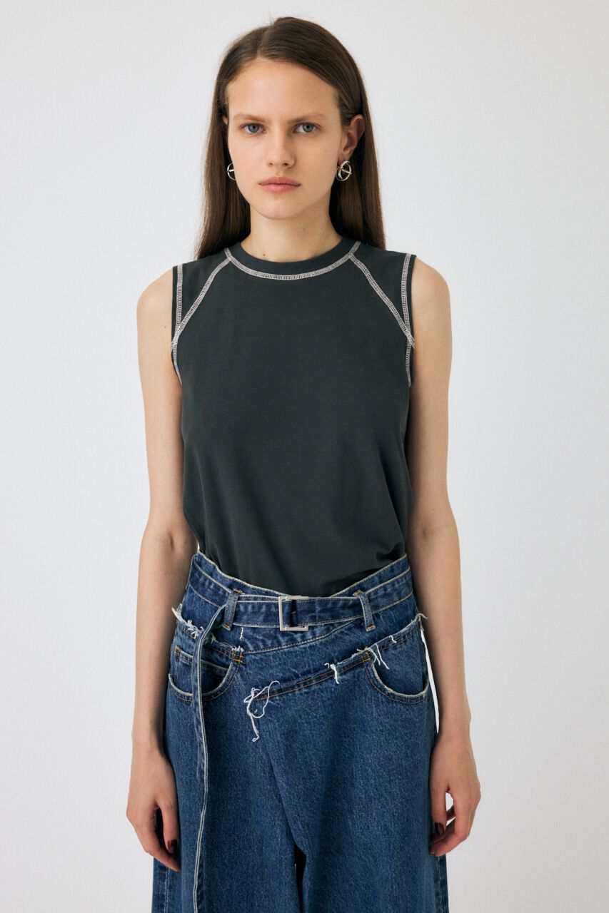 MOUSSY「SLEEVELESS RAGLAN Tシャツ」|その他|