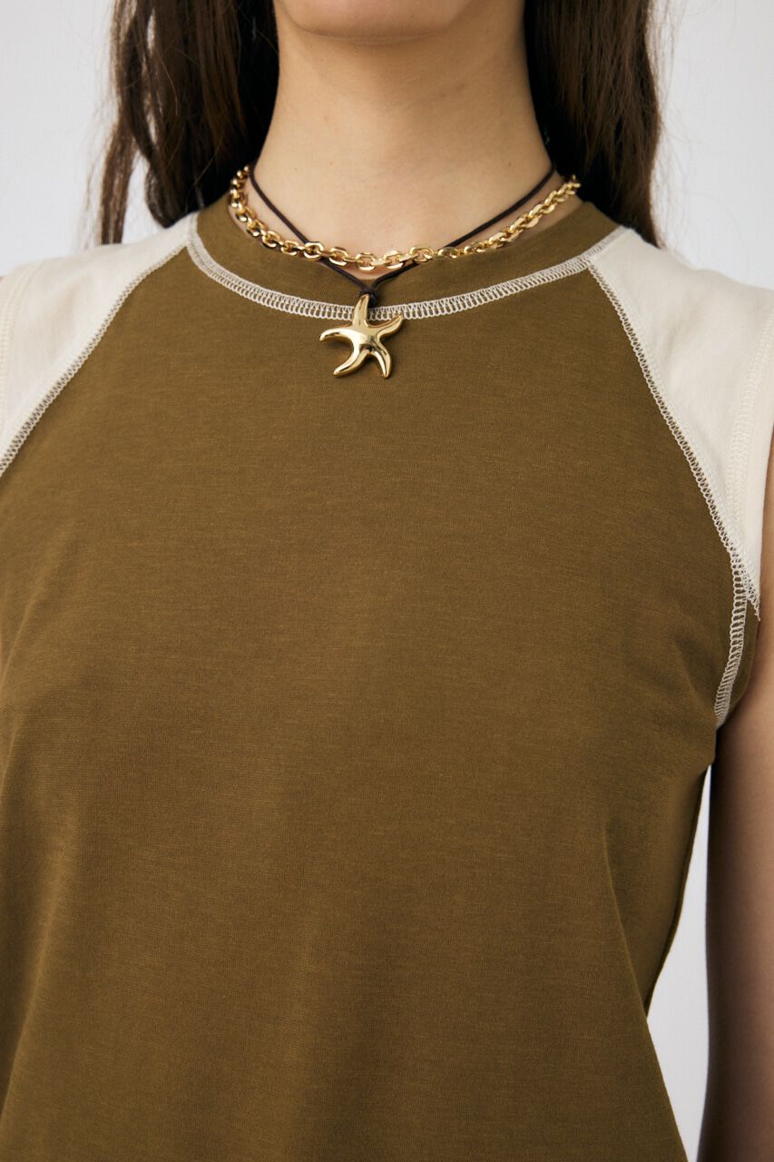 MOUSSY「SLEEVELESS RAGLAN Tシャツ」|その他|