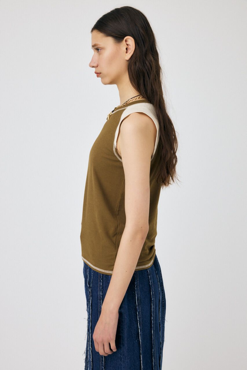MOUSSY「SLEEVELESS RAGLAN Tシャツ」|その他|